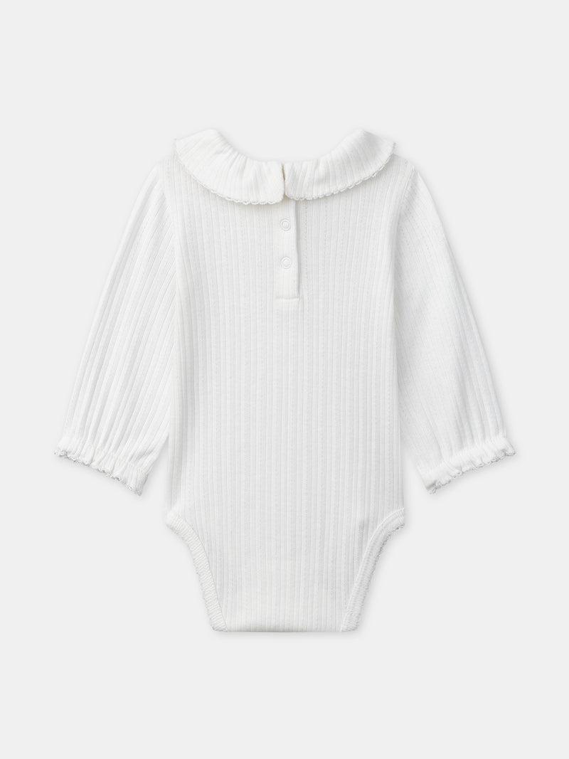 Completo con stampa floreale + body + fascia per neonata
