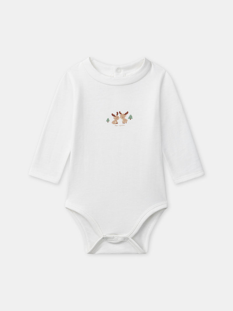 Completo a righe verdi + body + calzini per neonato maschio