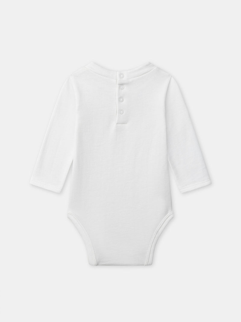 Completo a righe verdi + body + calzini per neonato maschio