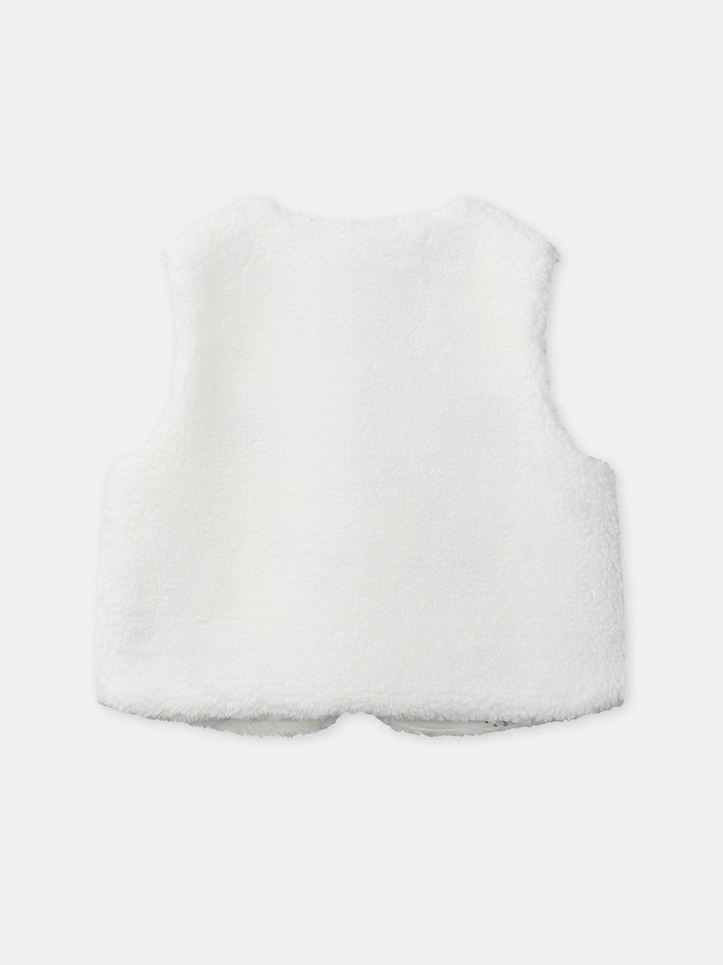 Set con t-shirt stampata + gilet + pantaloni per neonato maschio