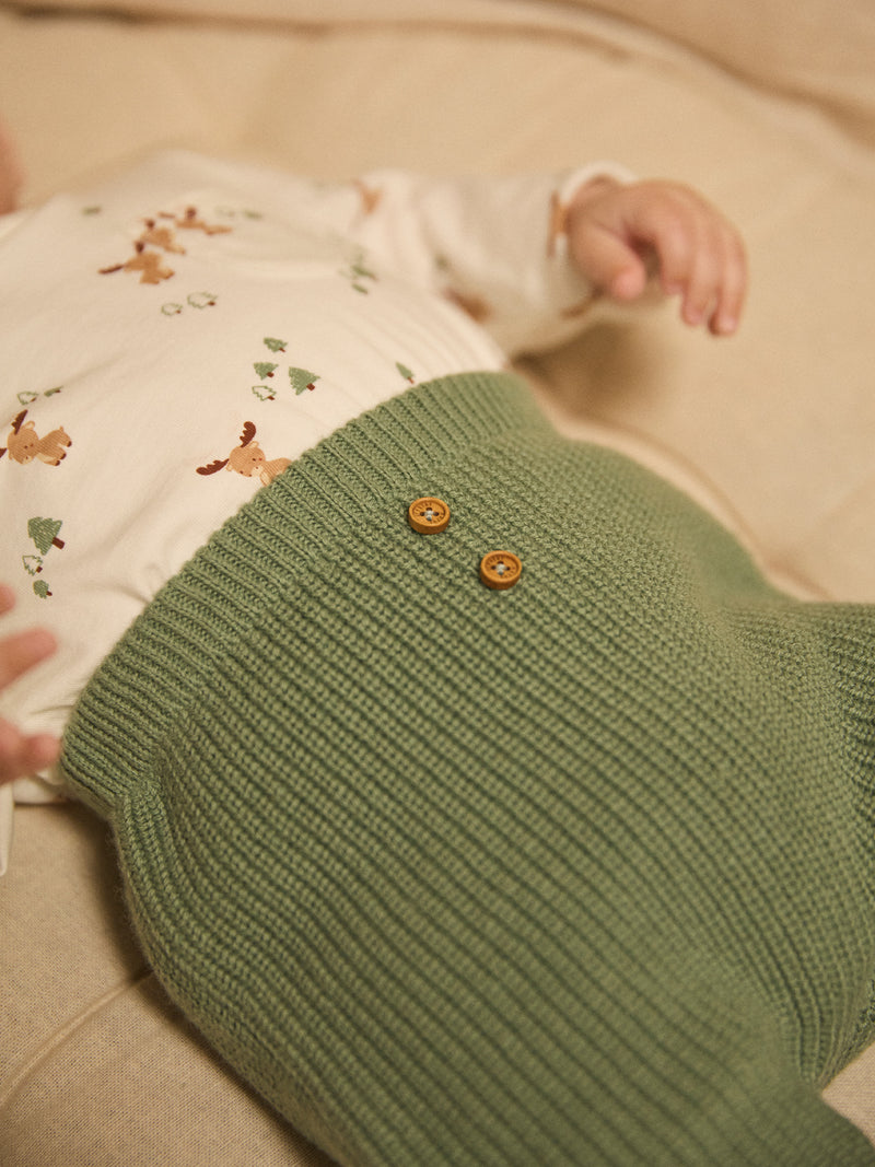 Set con t-shirt stampata + gilet + pantaloni per neonato maschio