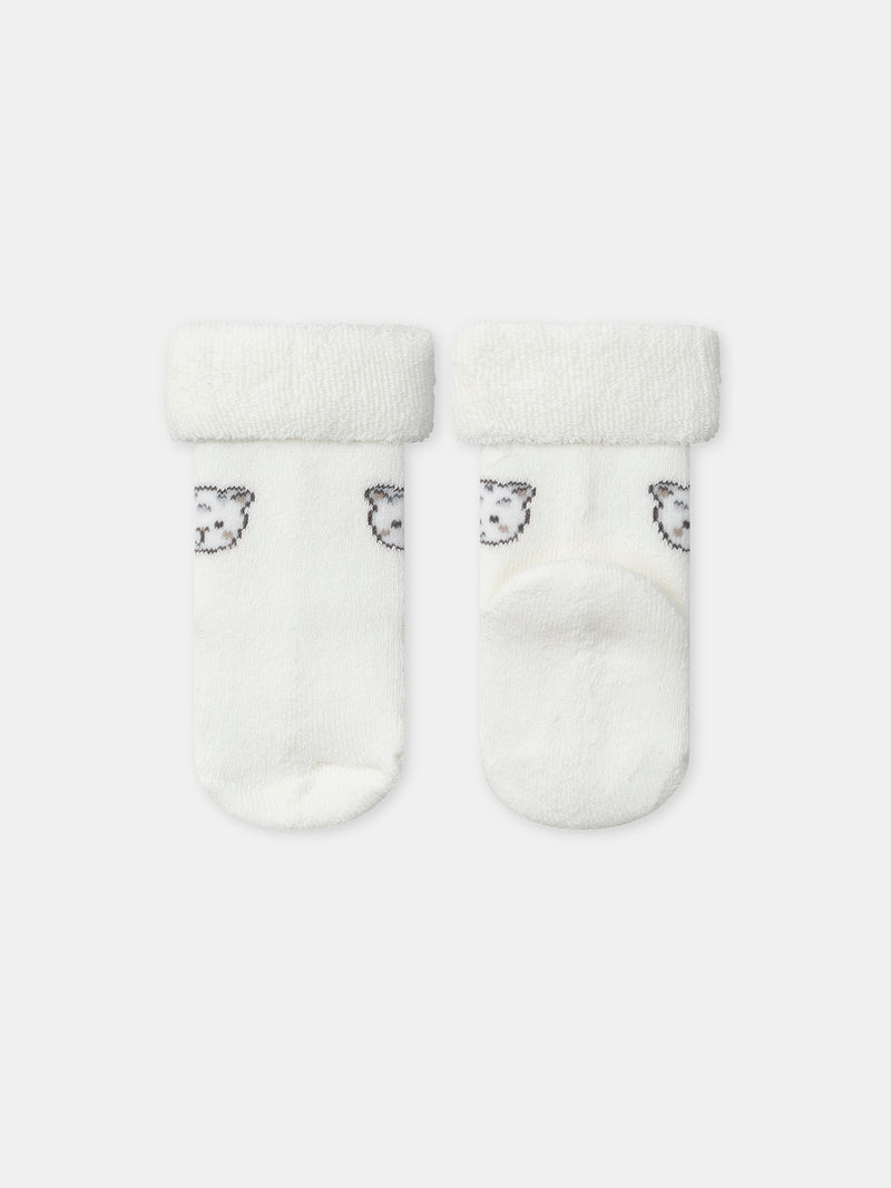 Completo con reggiseno a stampa leopardata + pantaloni + calzini per neonati unisex