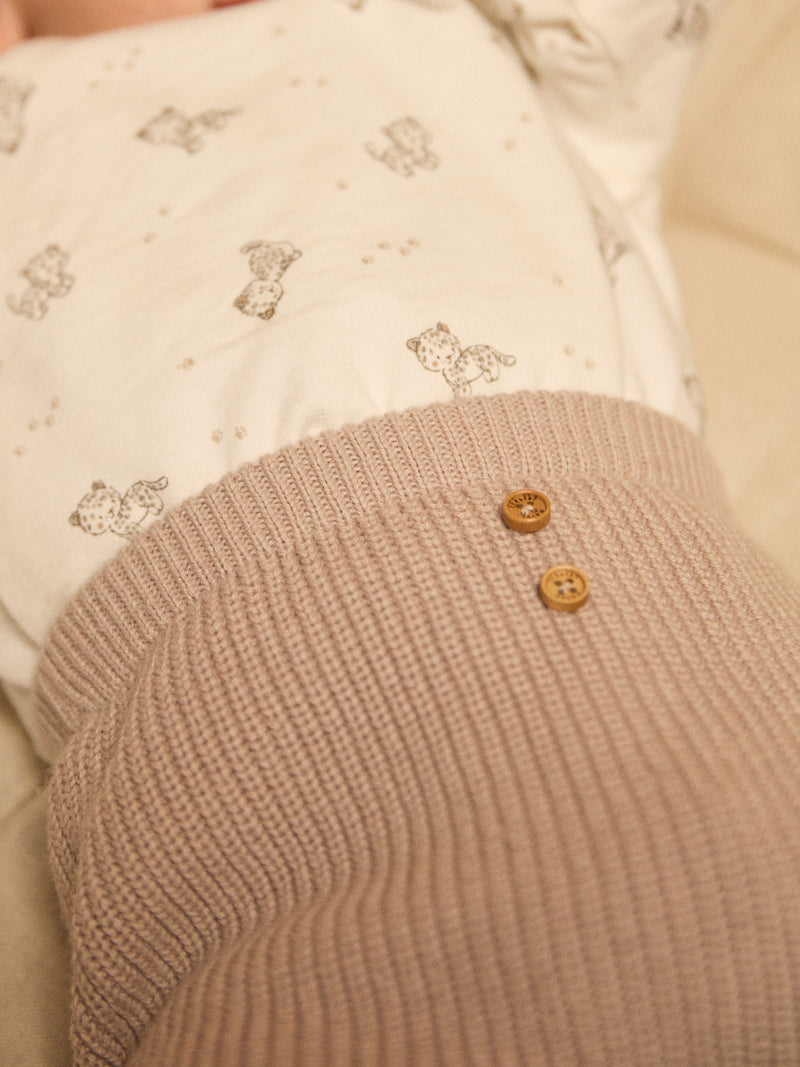 Completo con reggiseno a stampa leopardata + pantaloni + calzini per neonati unisex