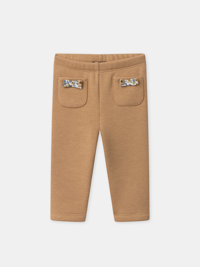 Legging marrone per Bambina