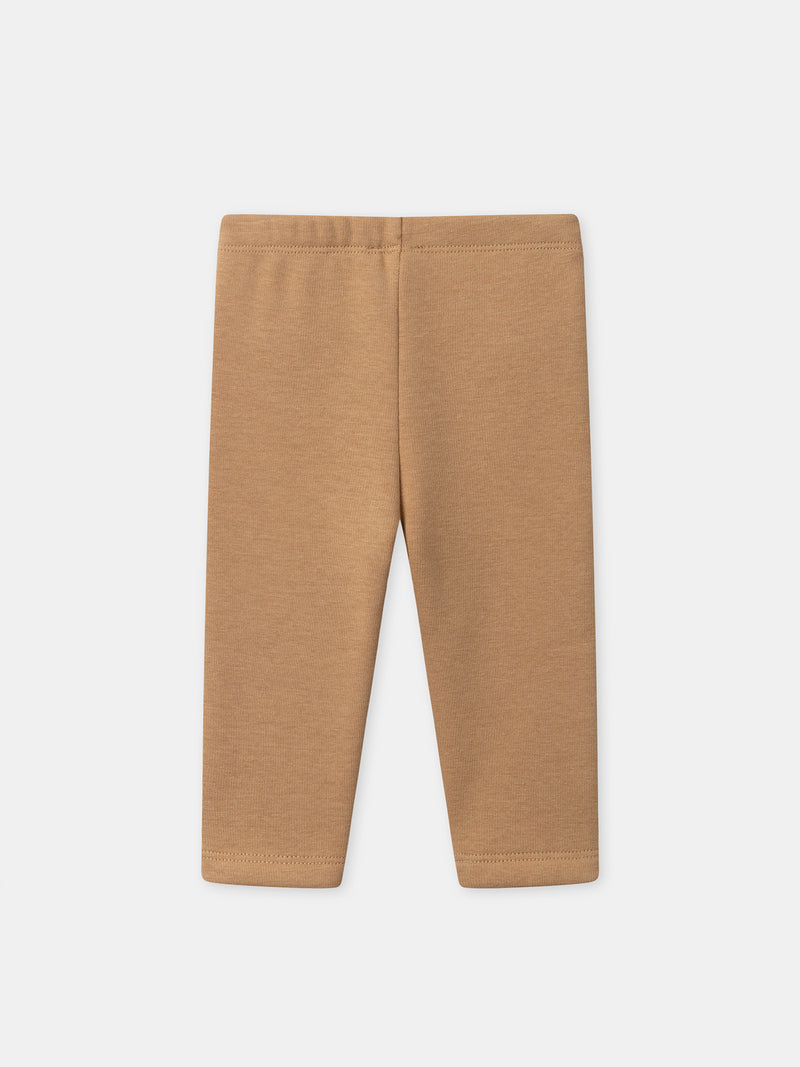 Legging marrone per Bambina