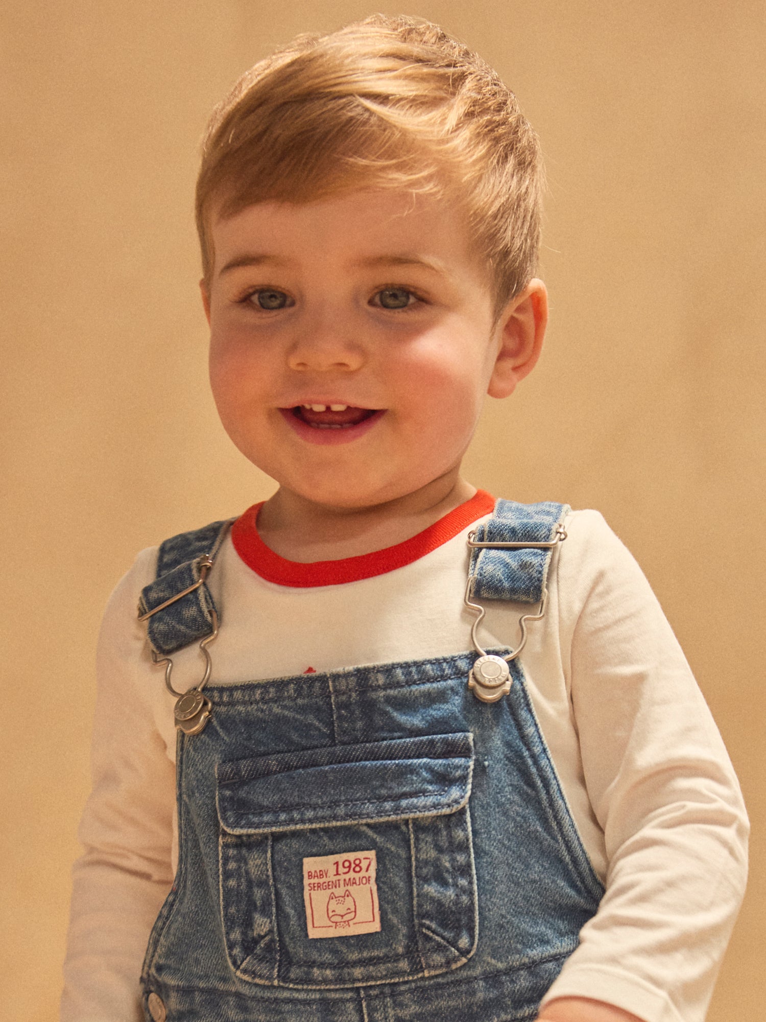 Salopette in Denim Blu Bambino