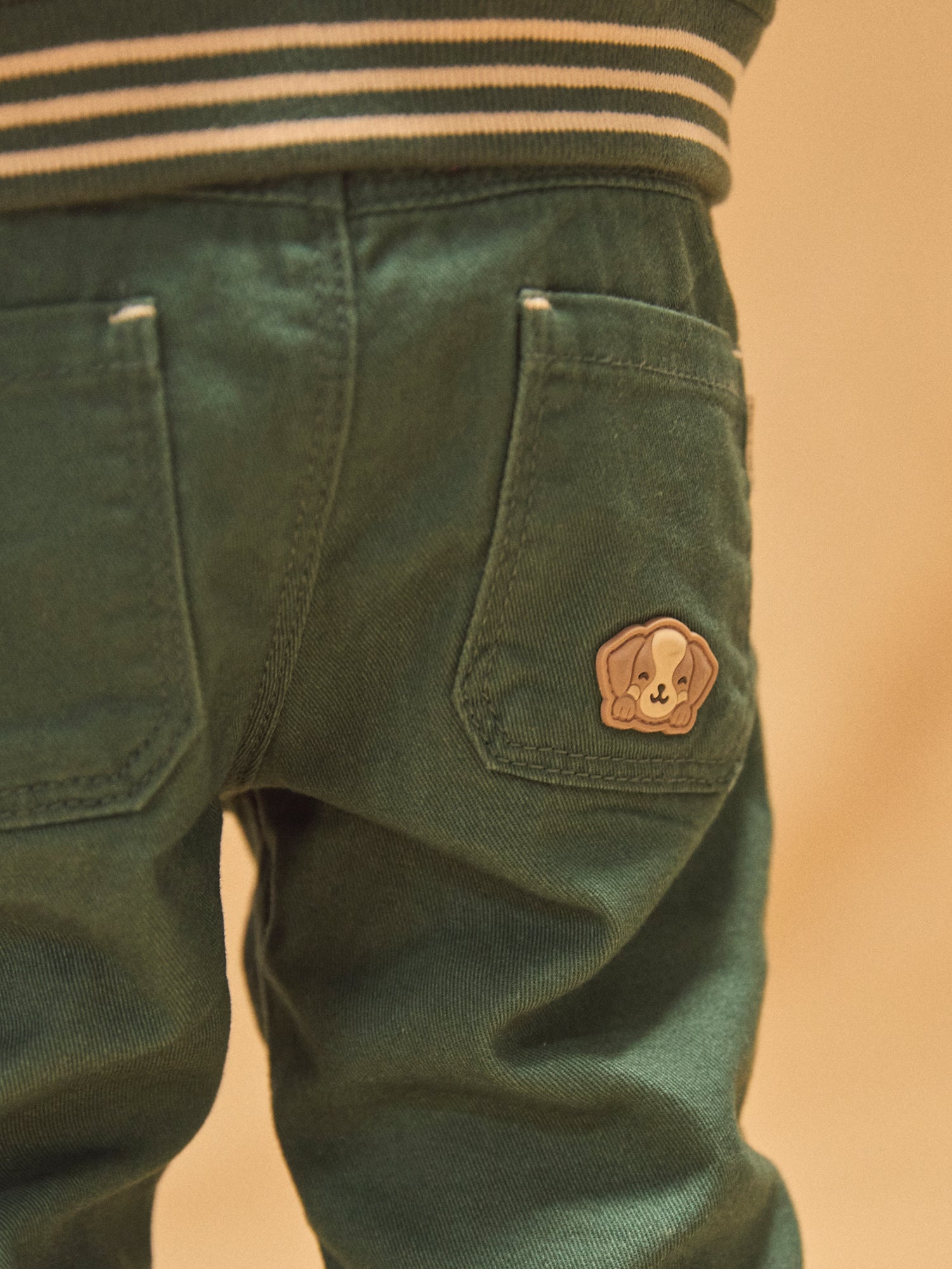Pantaloni Verde Scuro Arrotolabili per Bambino