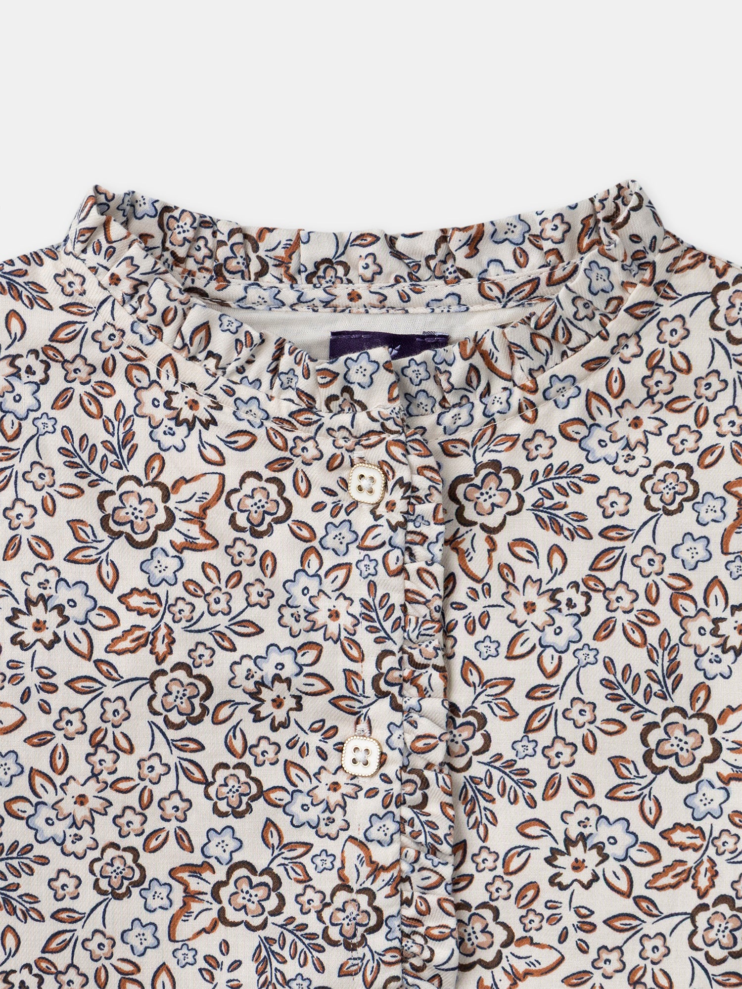 Blusa Stampata a Fiori per Ragazze