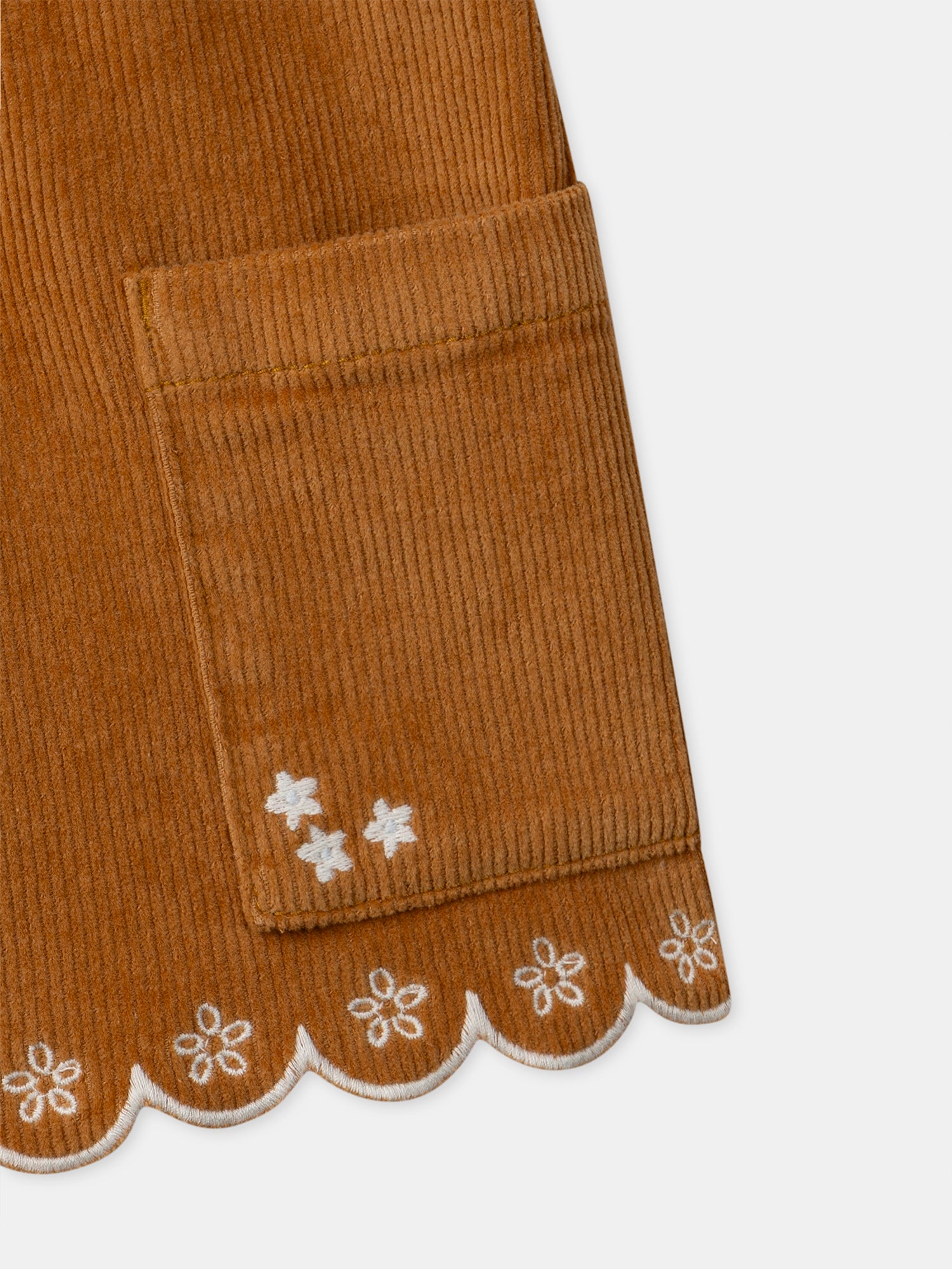 Bermuda Marrone in Velluto per Ragazze