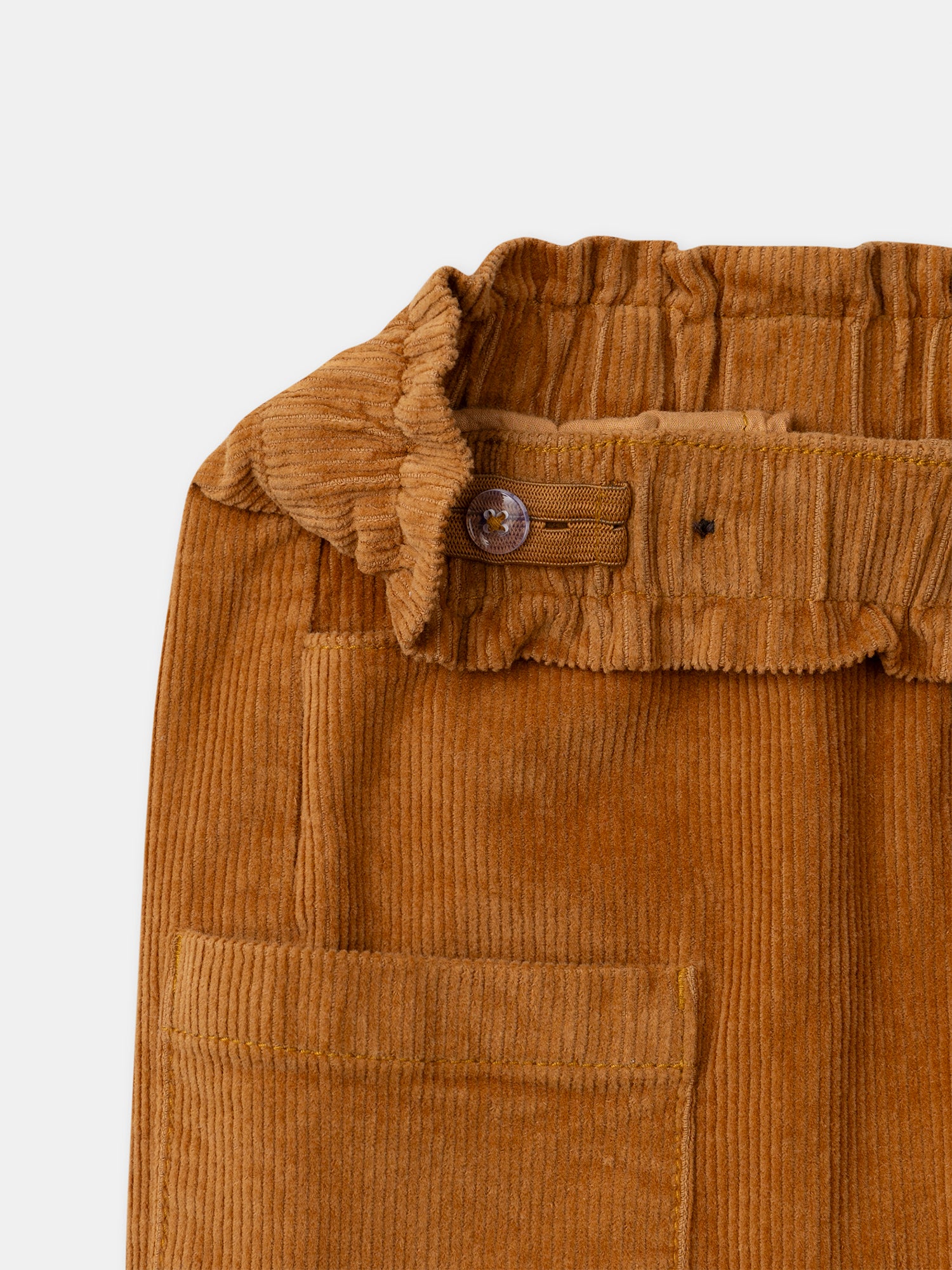 Bermuda Marrone in Velluto per Ragazze