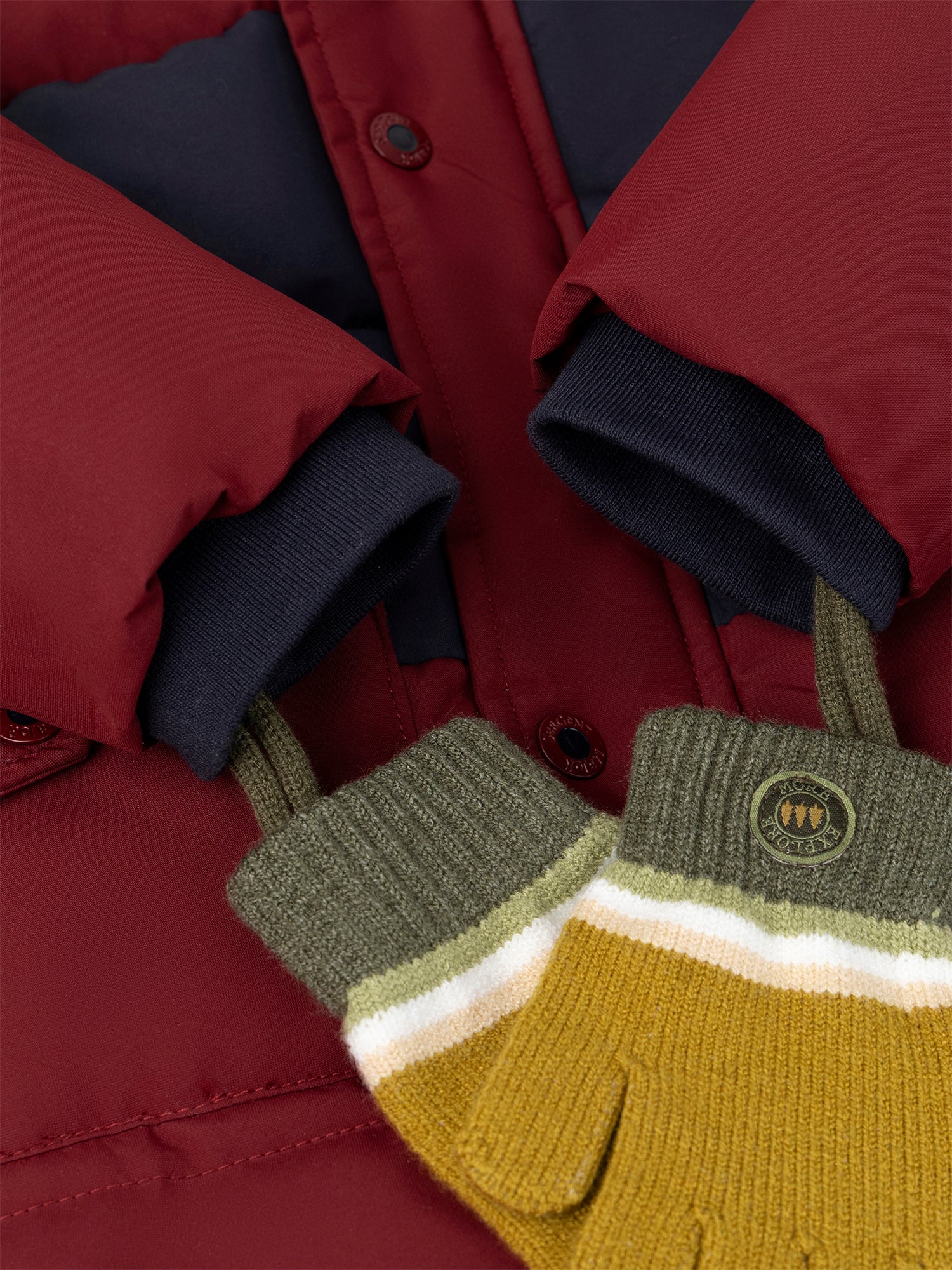 Doudoune bordeaux matelassée Garçon