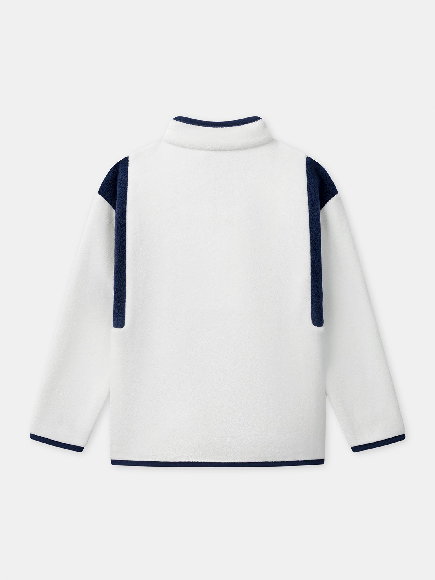 Gilet bianco con zip per ragazzi