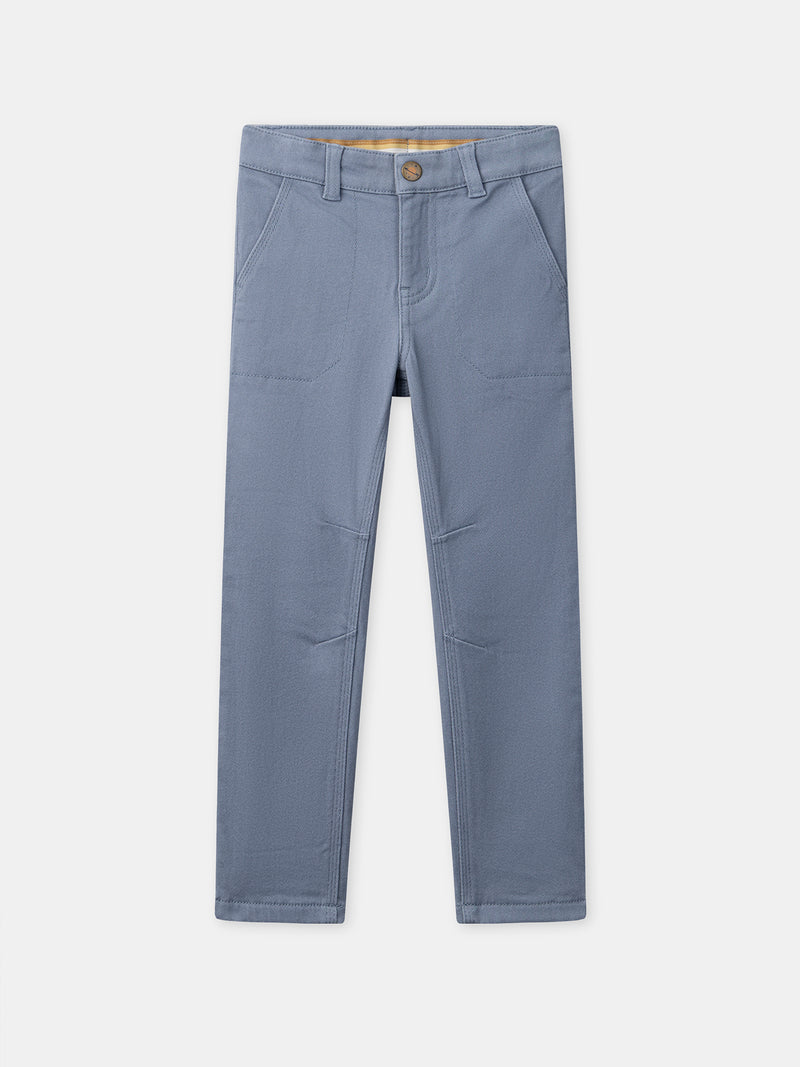 Pantaloni blu grigi per ragazzi