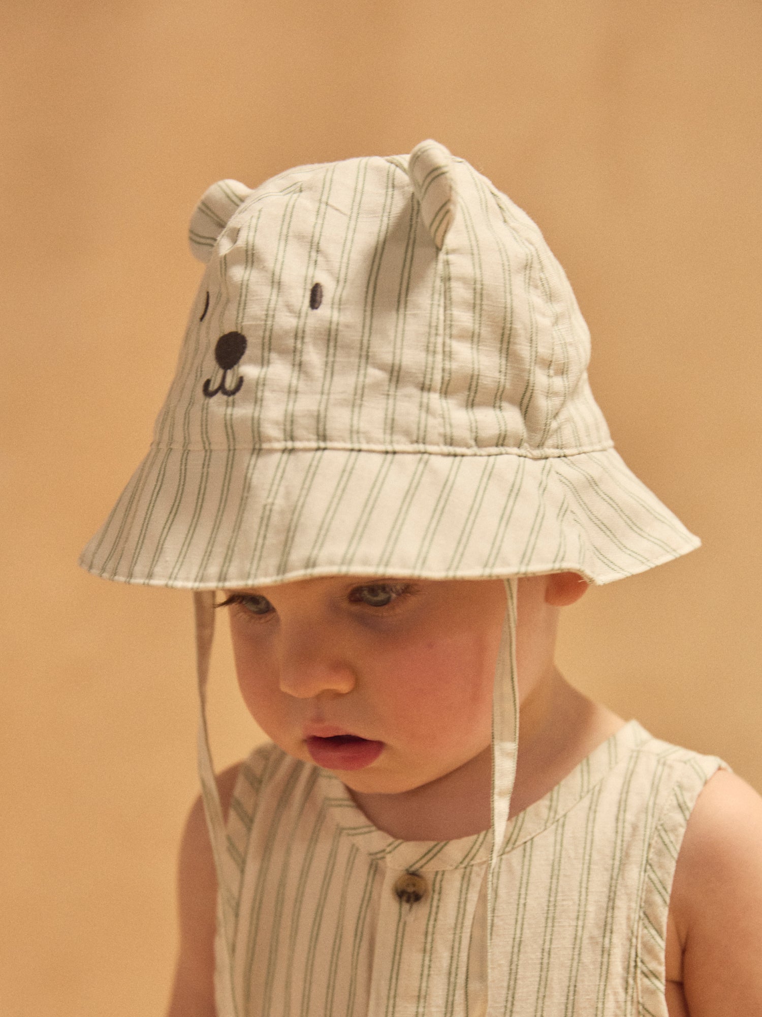 Bob Orso Bianco a Righe Verdi per Bambino