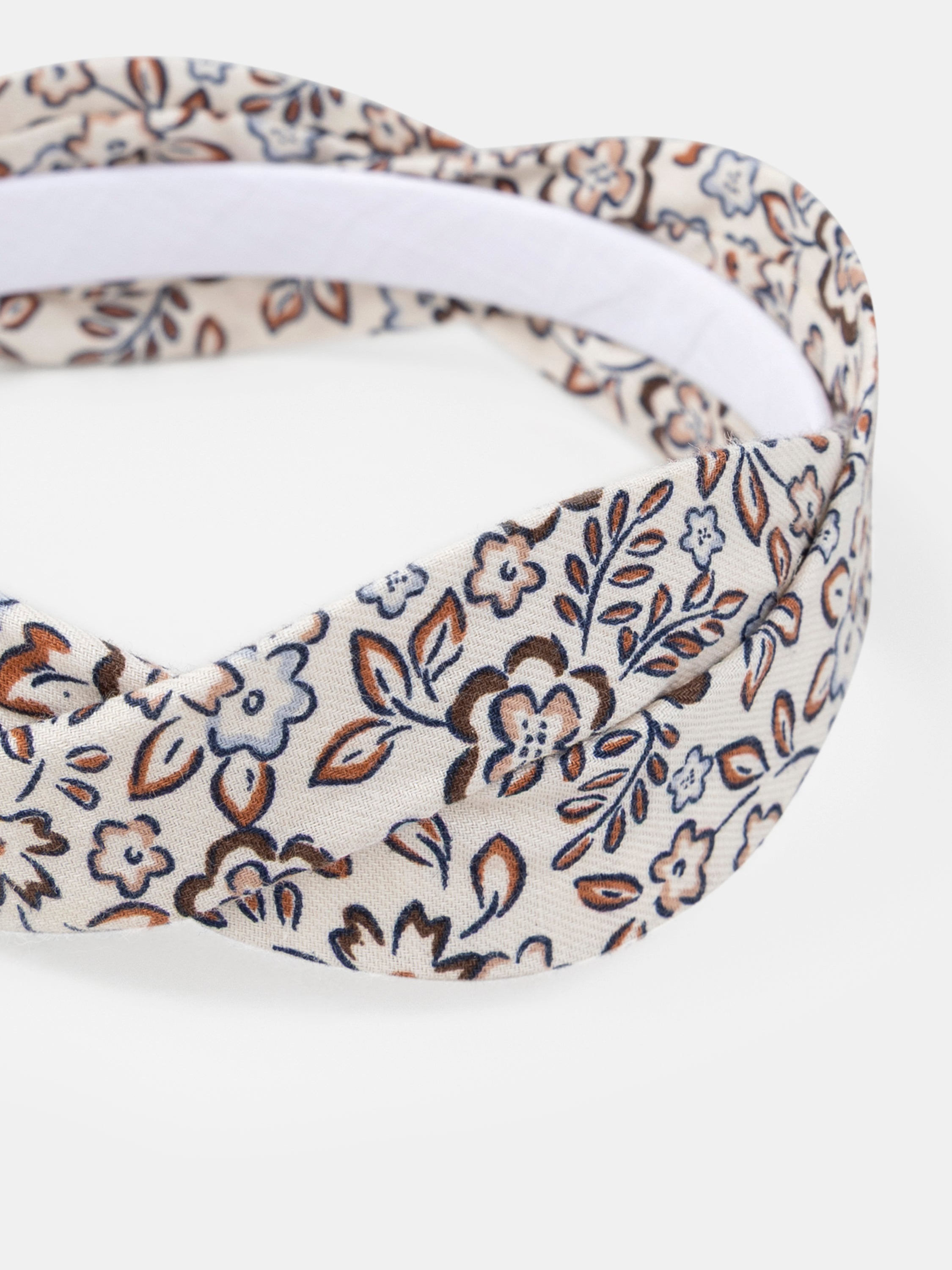 Cerchietto Floreale Ecru per Bambine