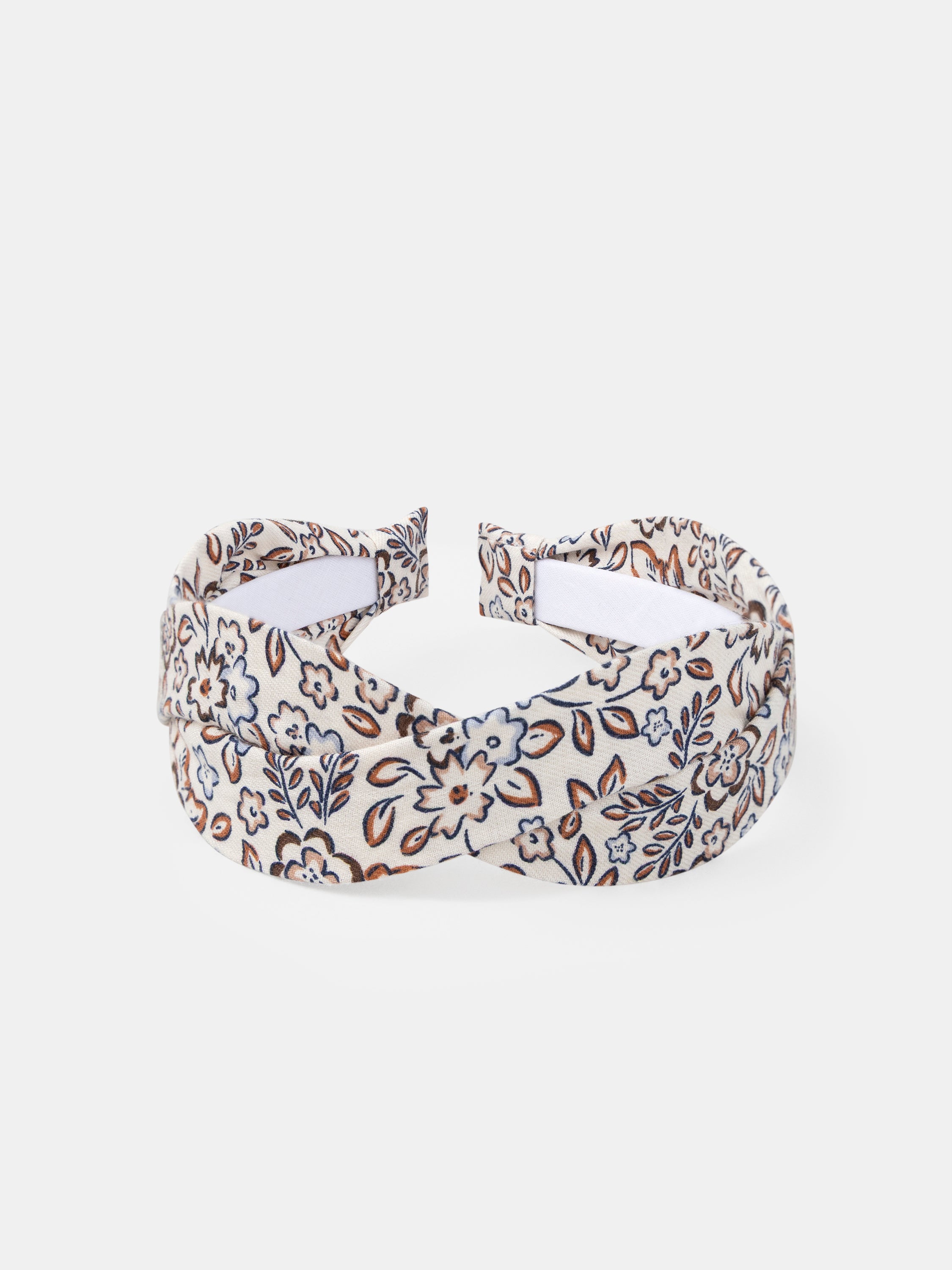 Cerchietto Floreale Ecru per Bambine