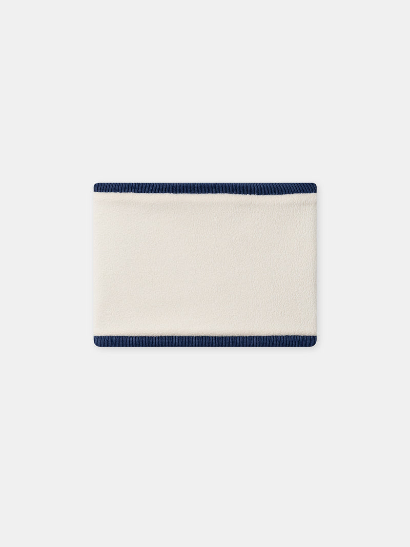 Sciarpa beige con motivo di fiori per bambine