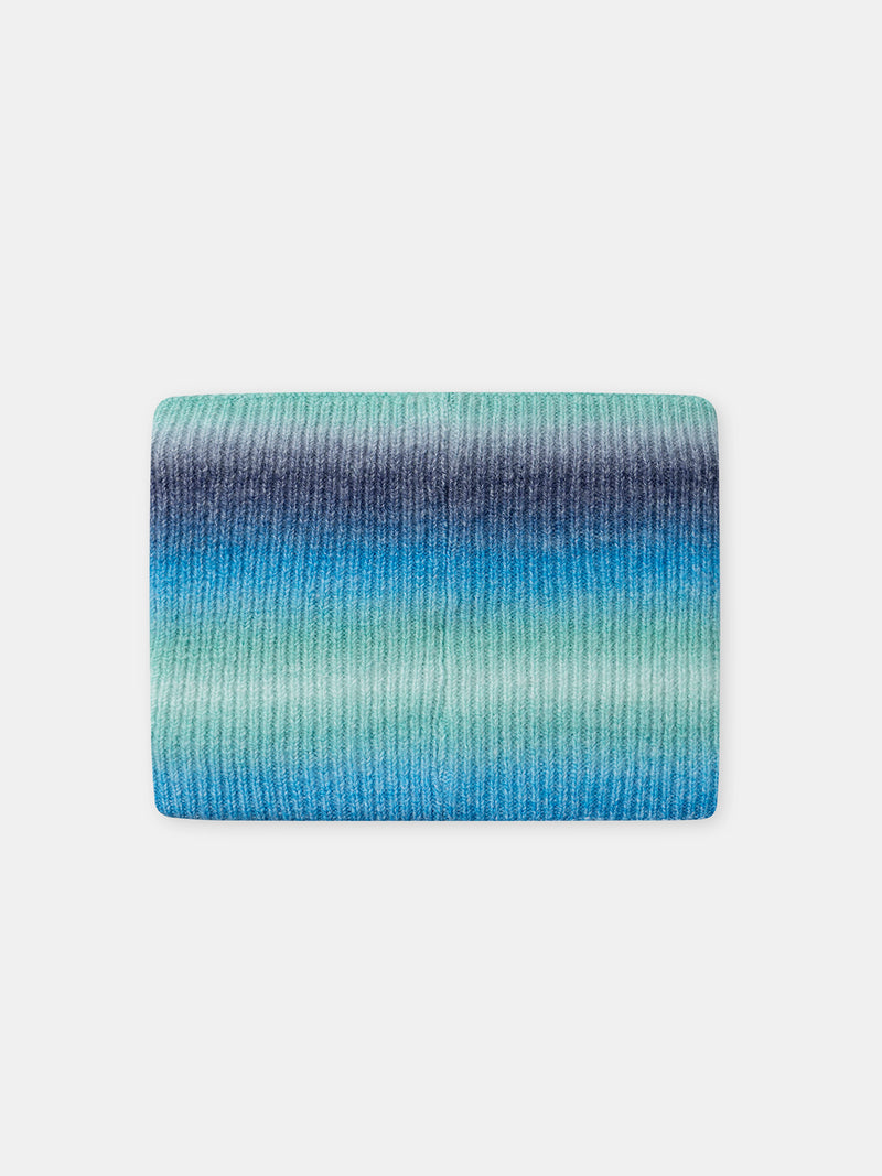 Sciarpa in maglia tie and dye per bambini
