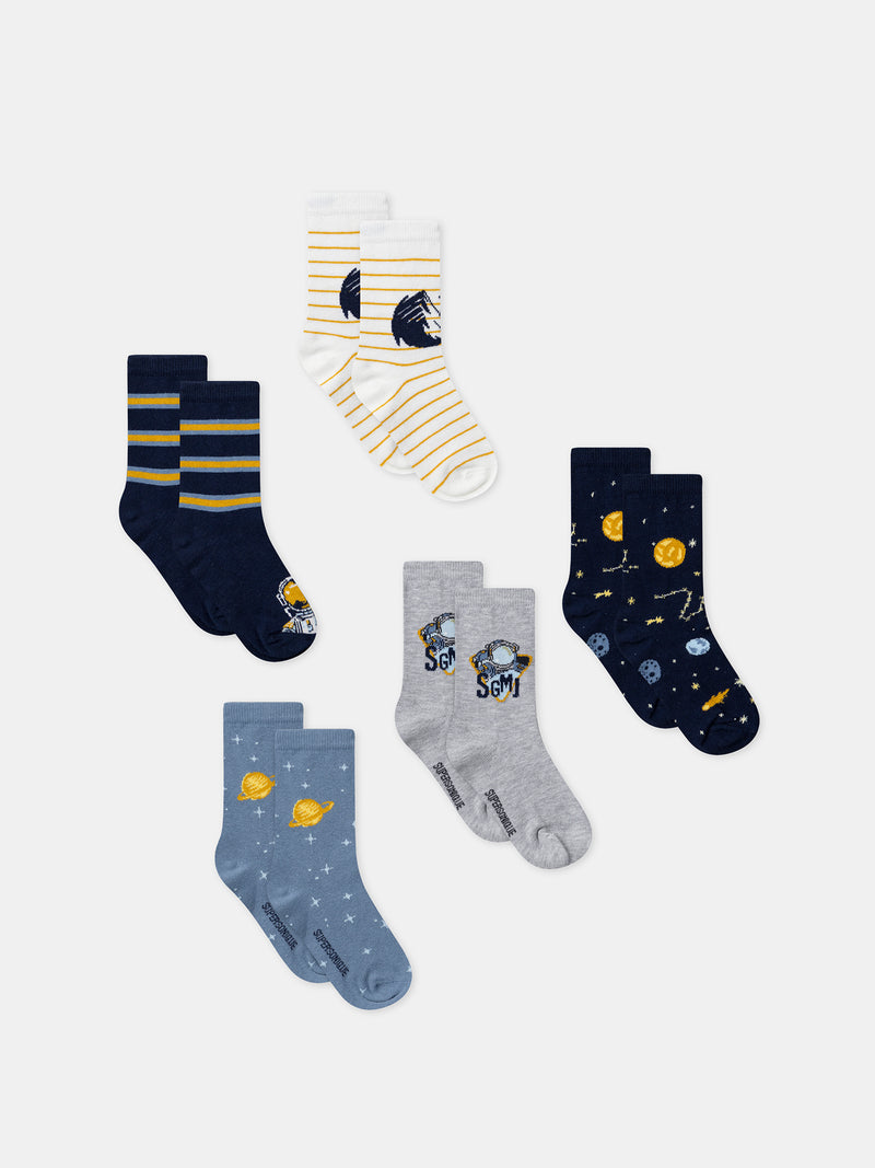 Lot de 5 paires de chaussettes Garçon