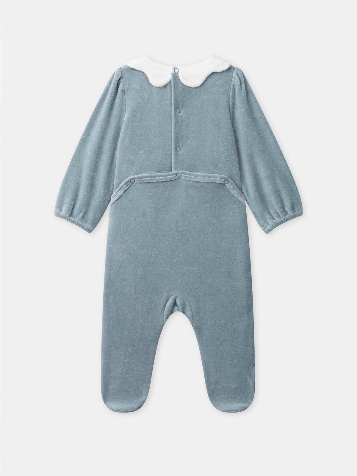 Grenouillère bleue Bébé Fille