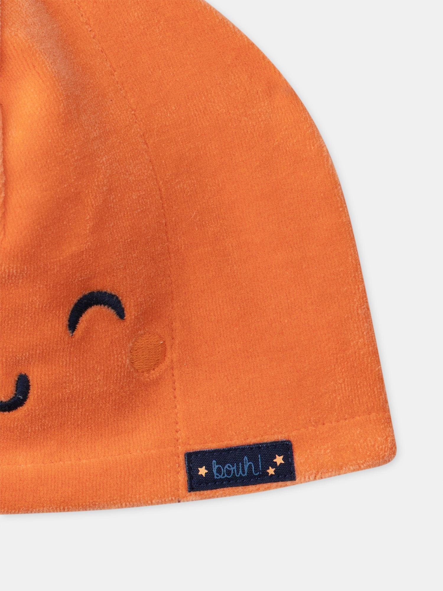 Tutina in velluto blu navy + Cappello di zucca per bambino