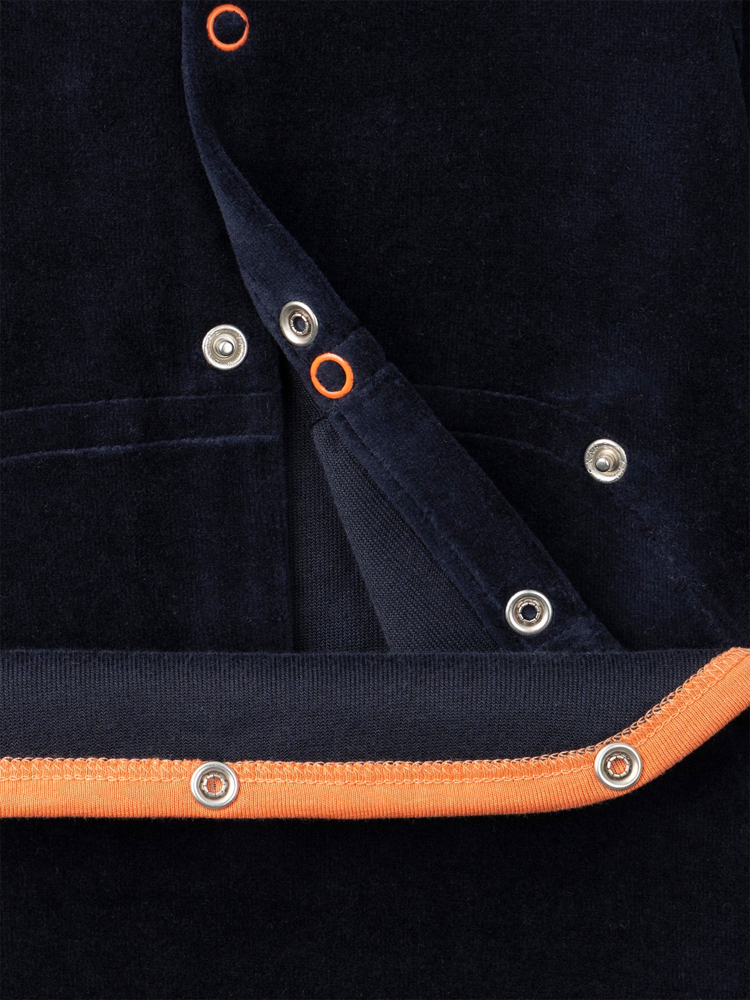 Tutina in velluto blu navy + Cappello di zucca per bambino