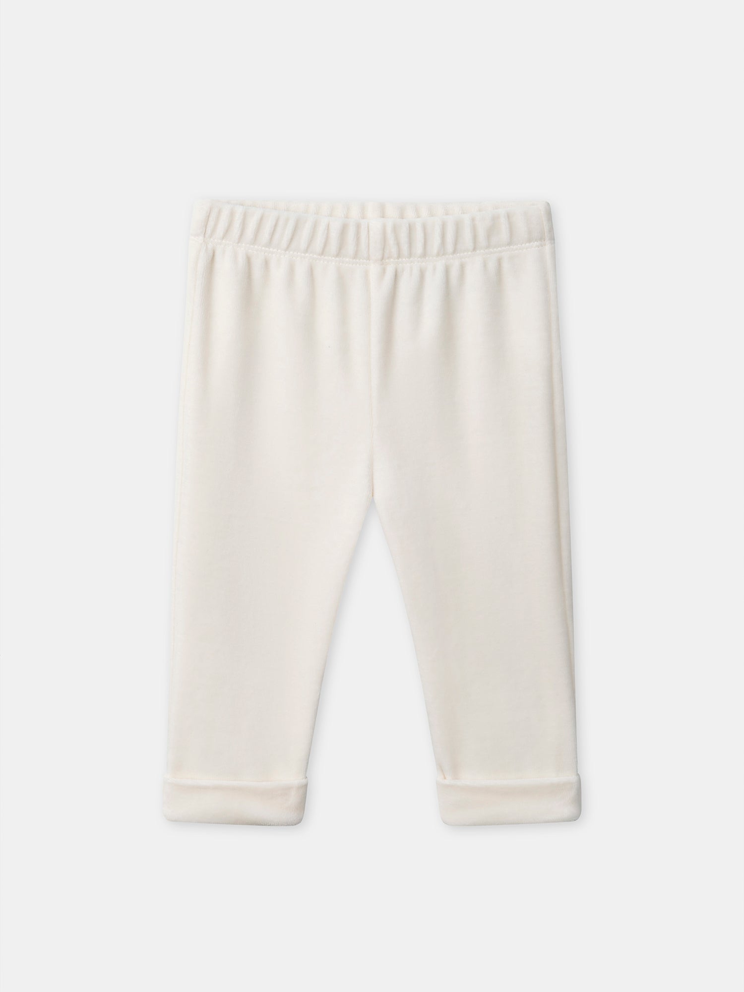 Pigiama écru a righe e coniglio per neonati maschio