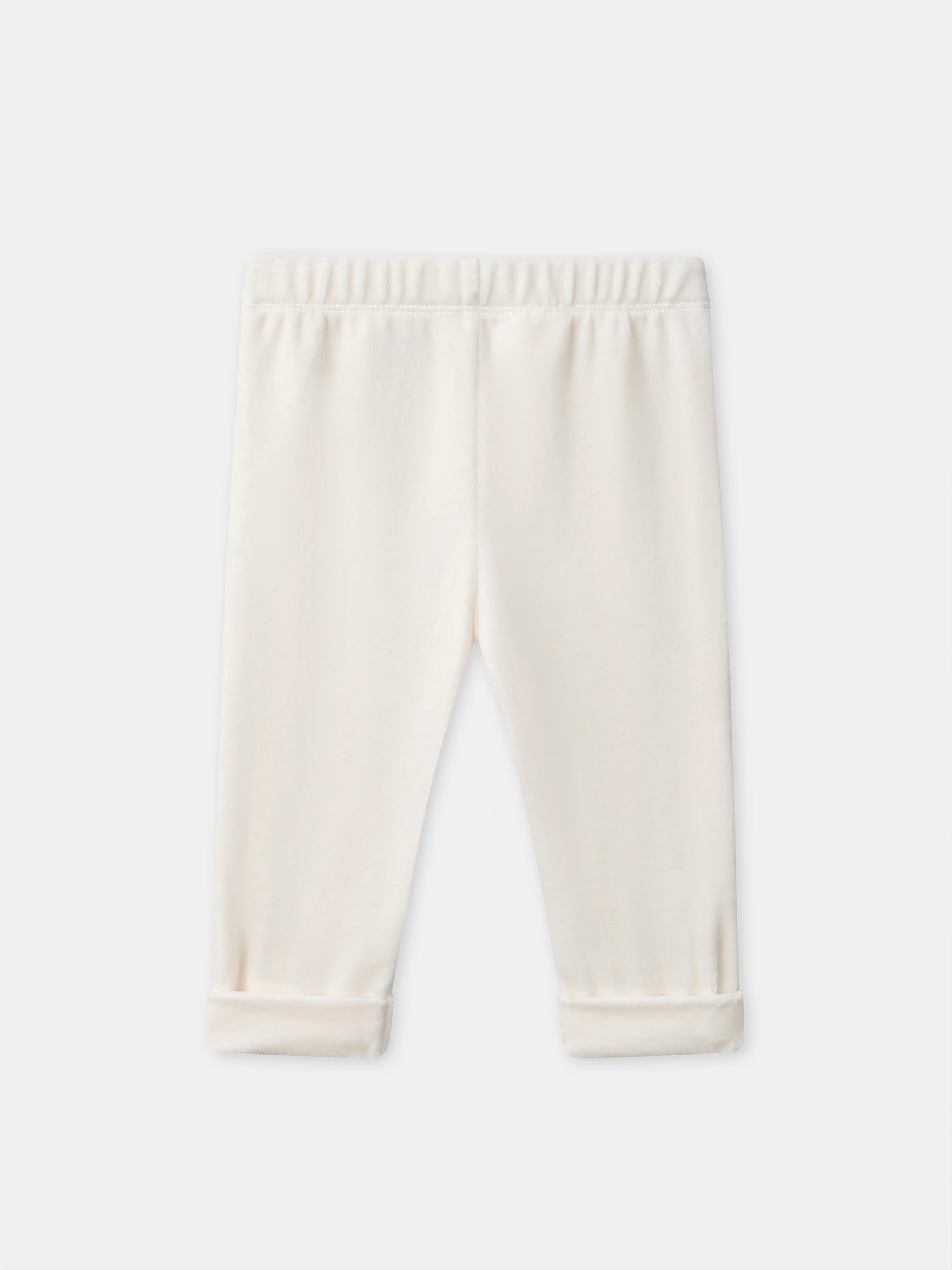 Pigiama écru a righe e coniglio per neonati maschio