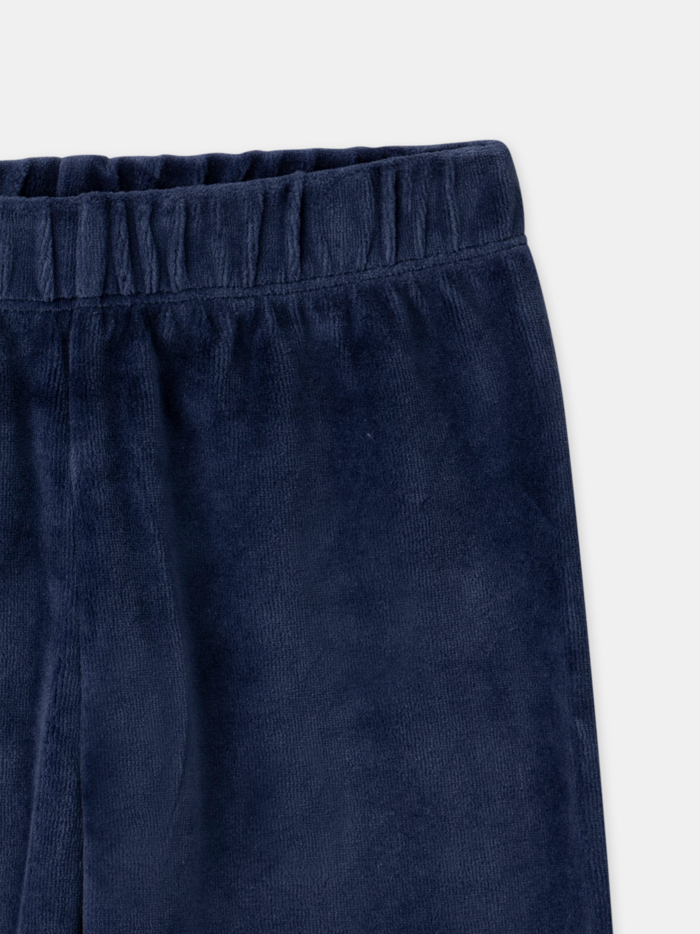 Pigiama in velour blu marino + Mantello per bambino