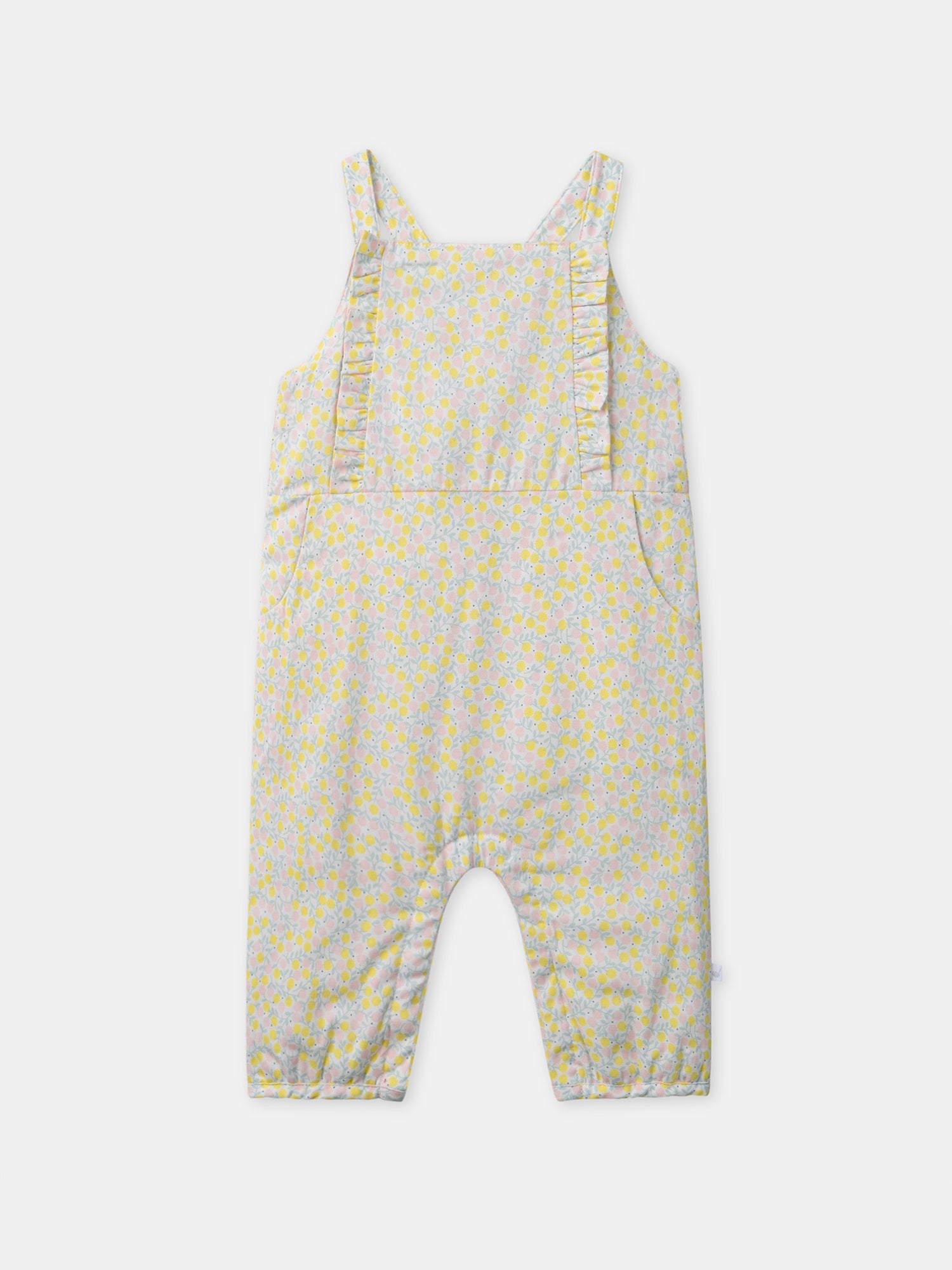 Set floreale + body ecru + calzini con nastro Nascita Bambina
