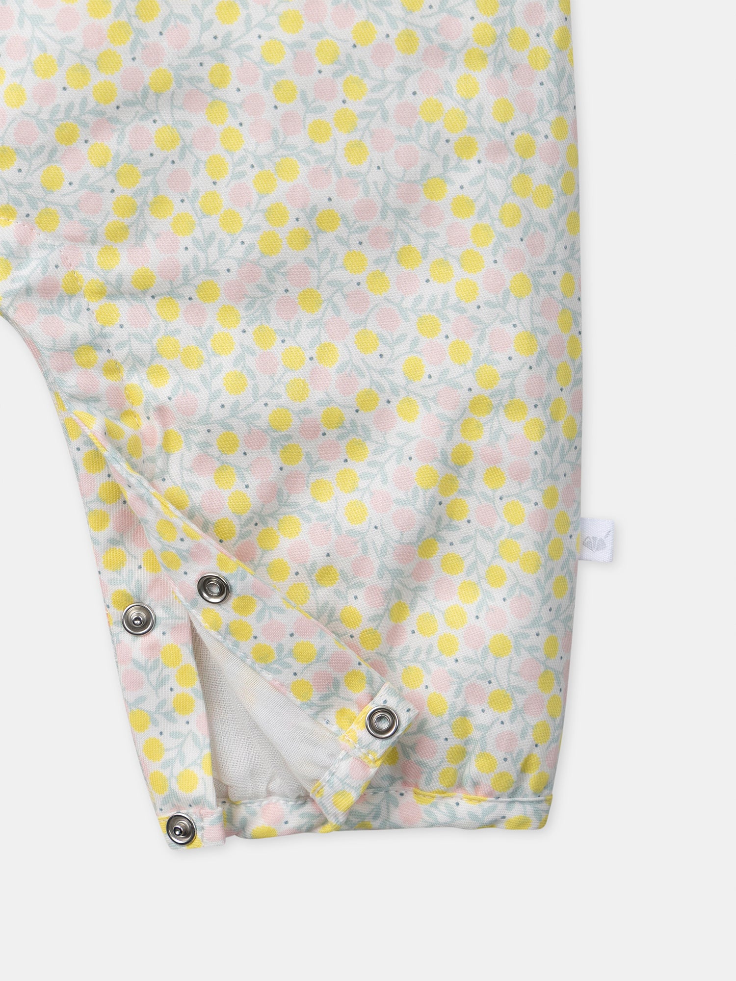 Set floreale + body ecru + calzini con nastro Nascita Bambina