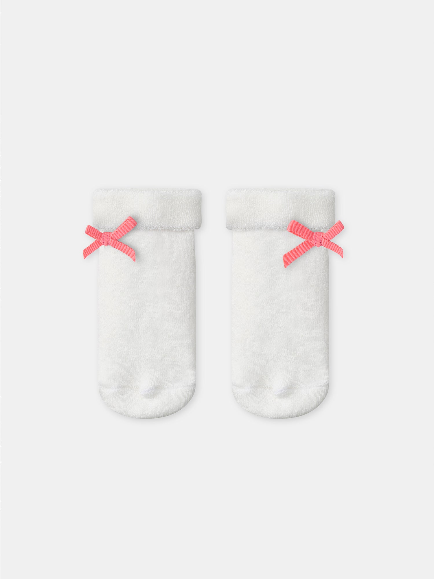 Set floreale + body ecru + calzini con nastro Nascita Bambina