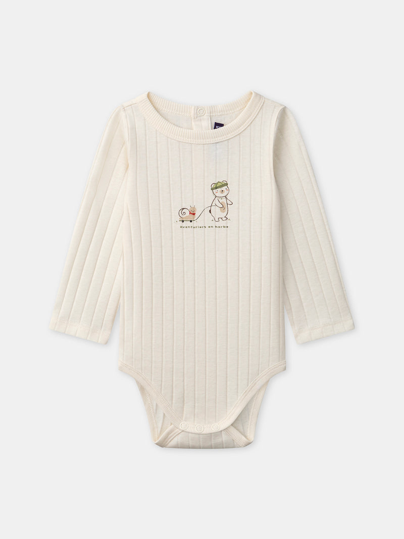 Body écru imprimé ours Bébé Garçon