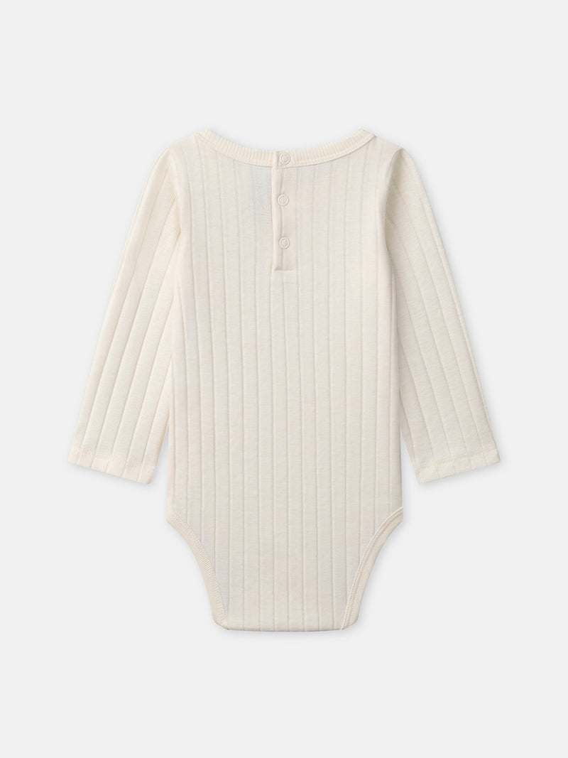 Body avorio stampato con orsetti per bambino