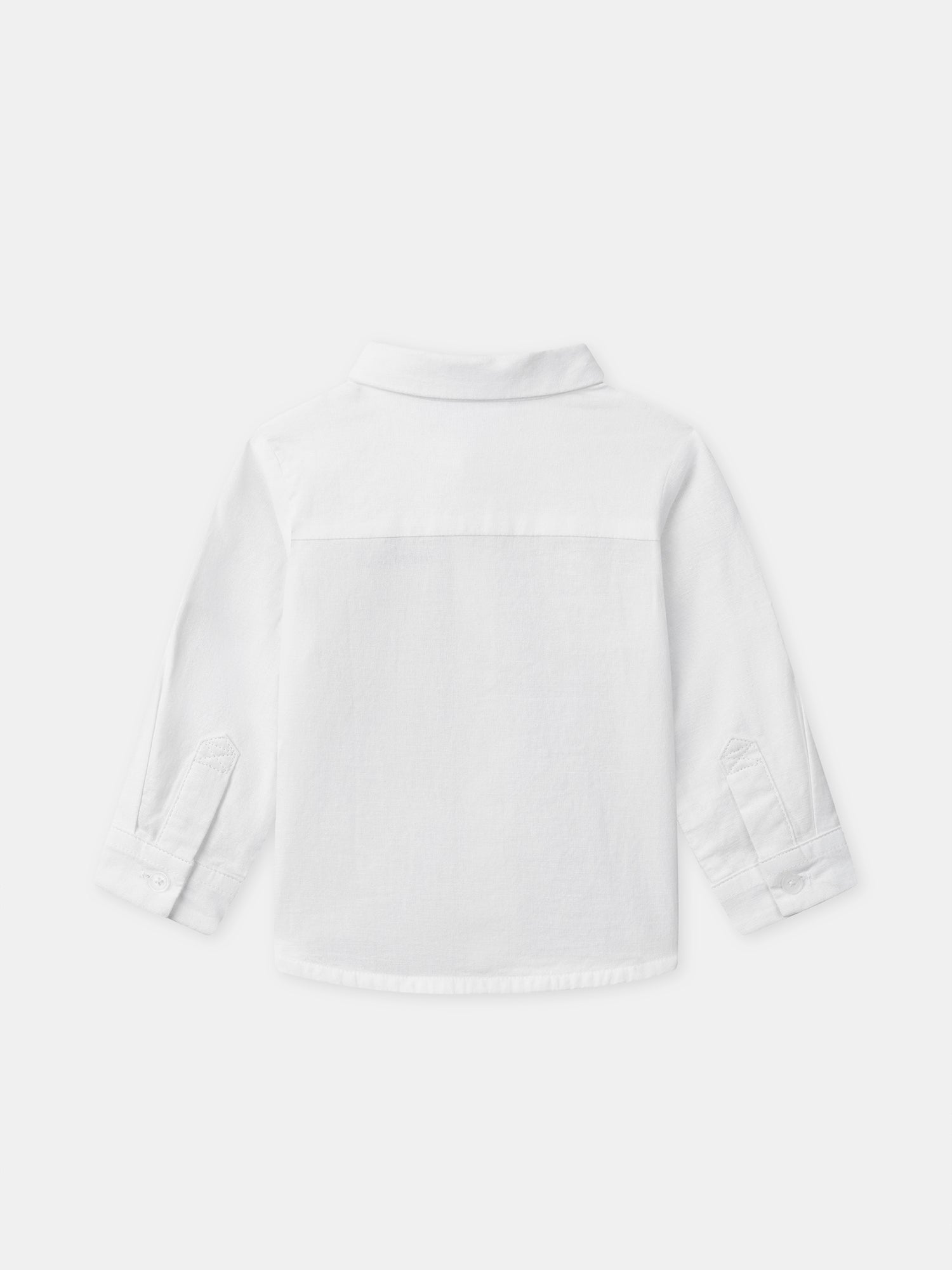 Camicia Ecru con Maniche Arrotolabili Bambino