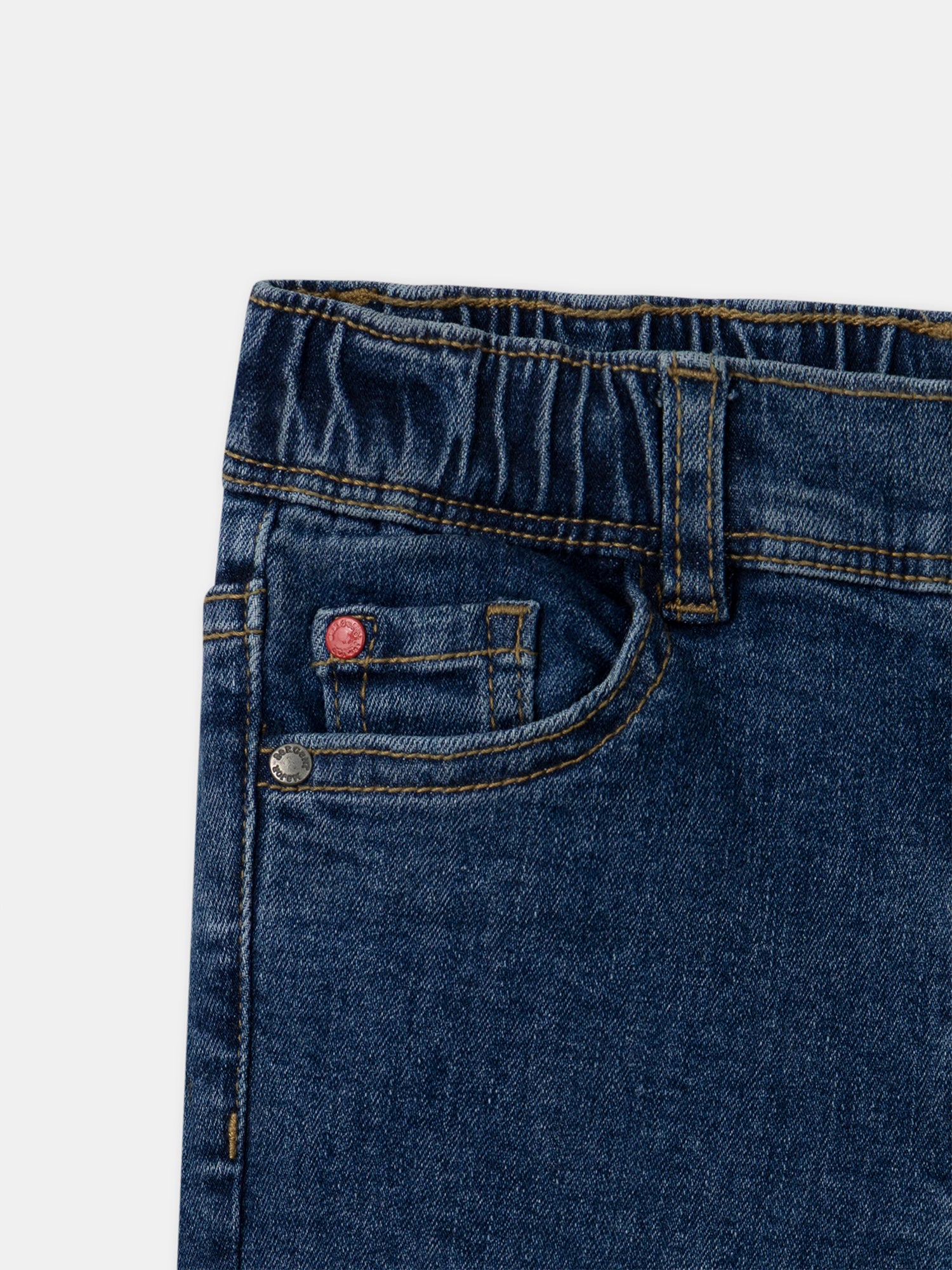 Jeans slim in denim per bambini