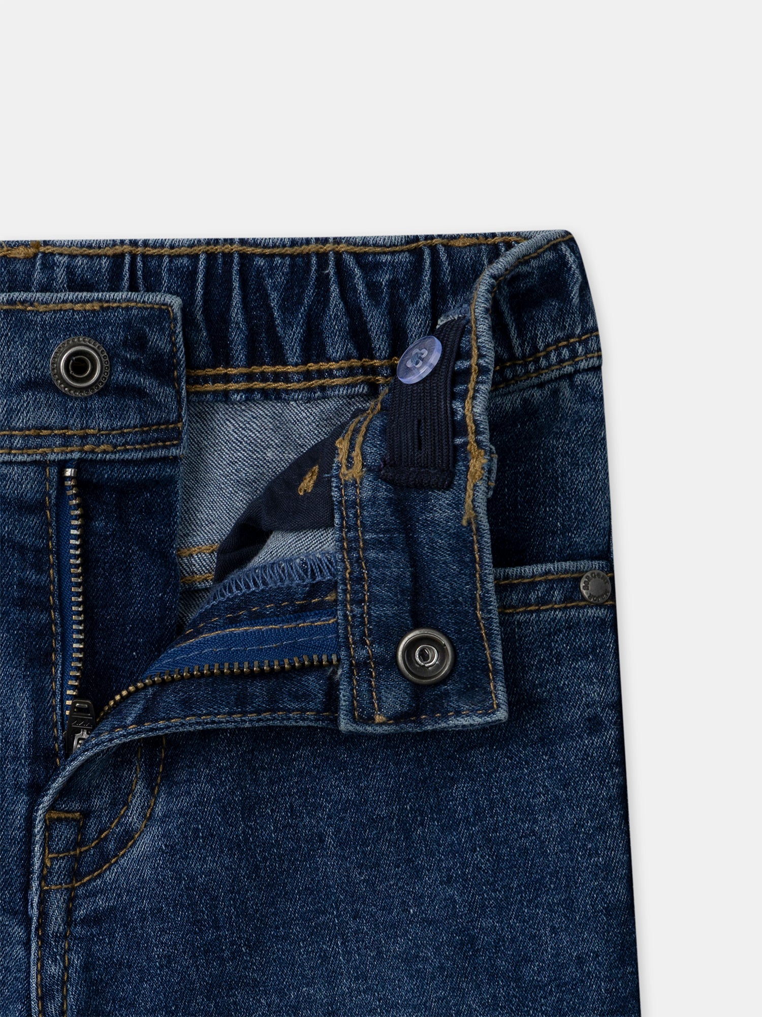 Jeans slim in denim per bambini
