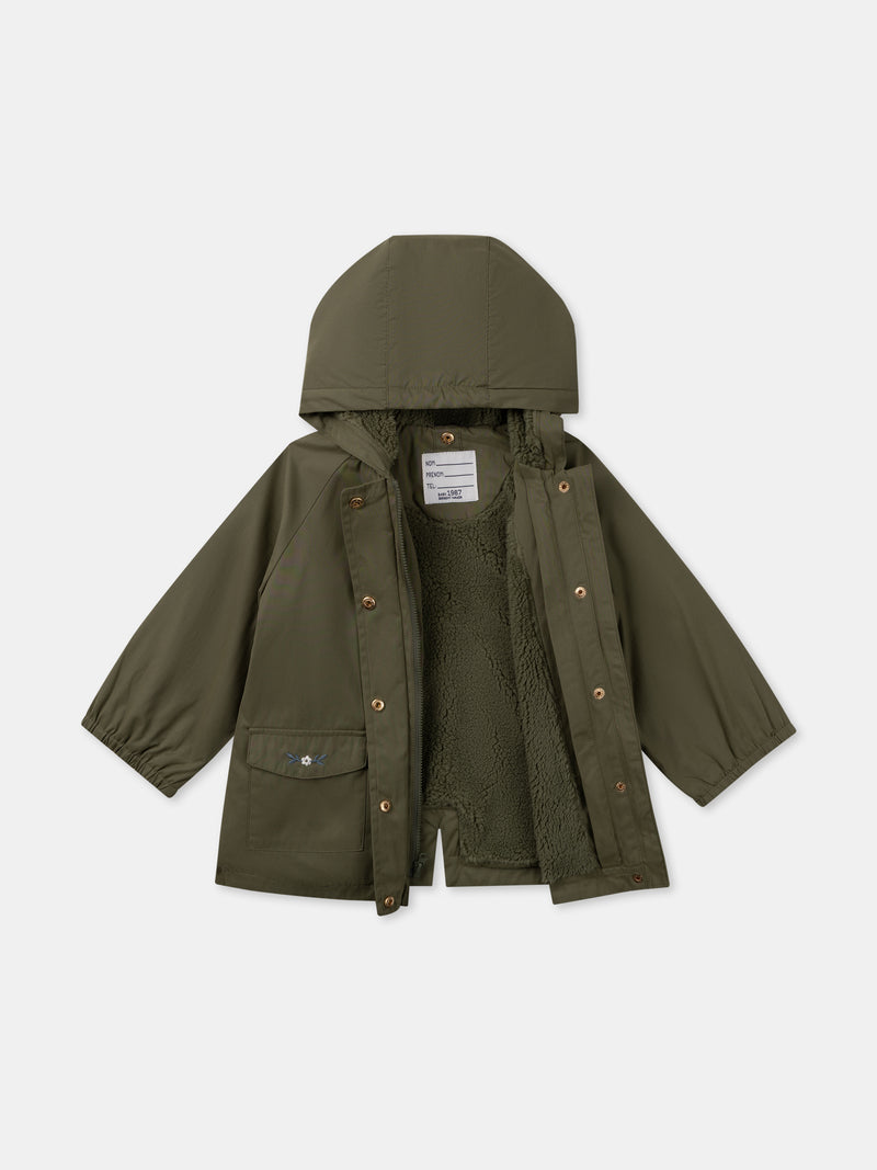 Parka 3 in 1 kaki Bambina