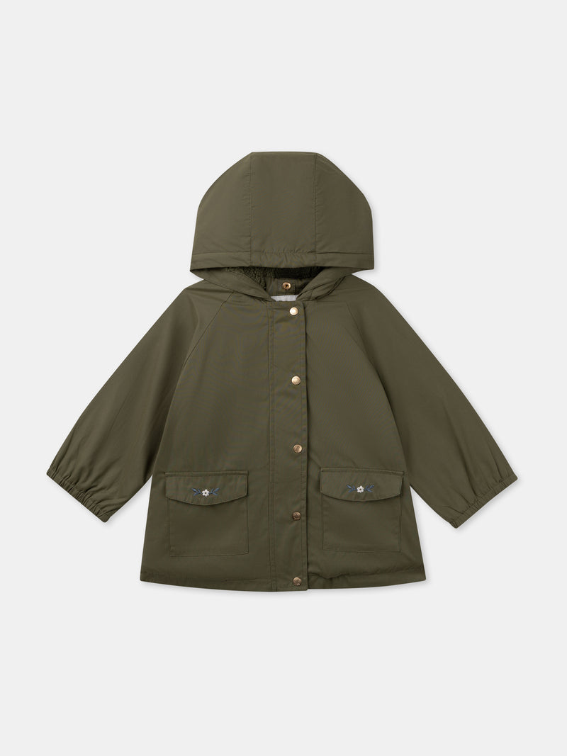 Parka 3 in 1 kaki Bambina