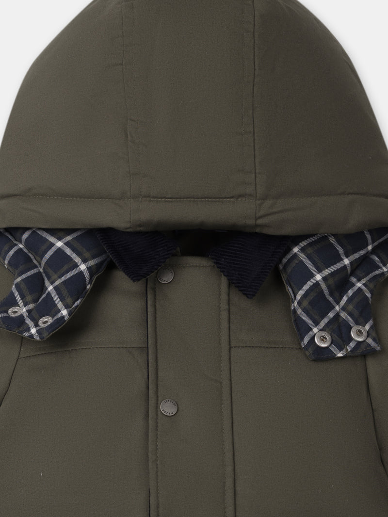 Giacca Kaki con Cappuccio Rimovibile Bambino