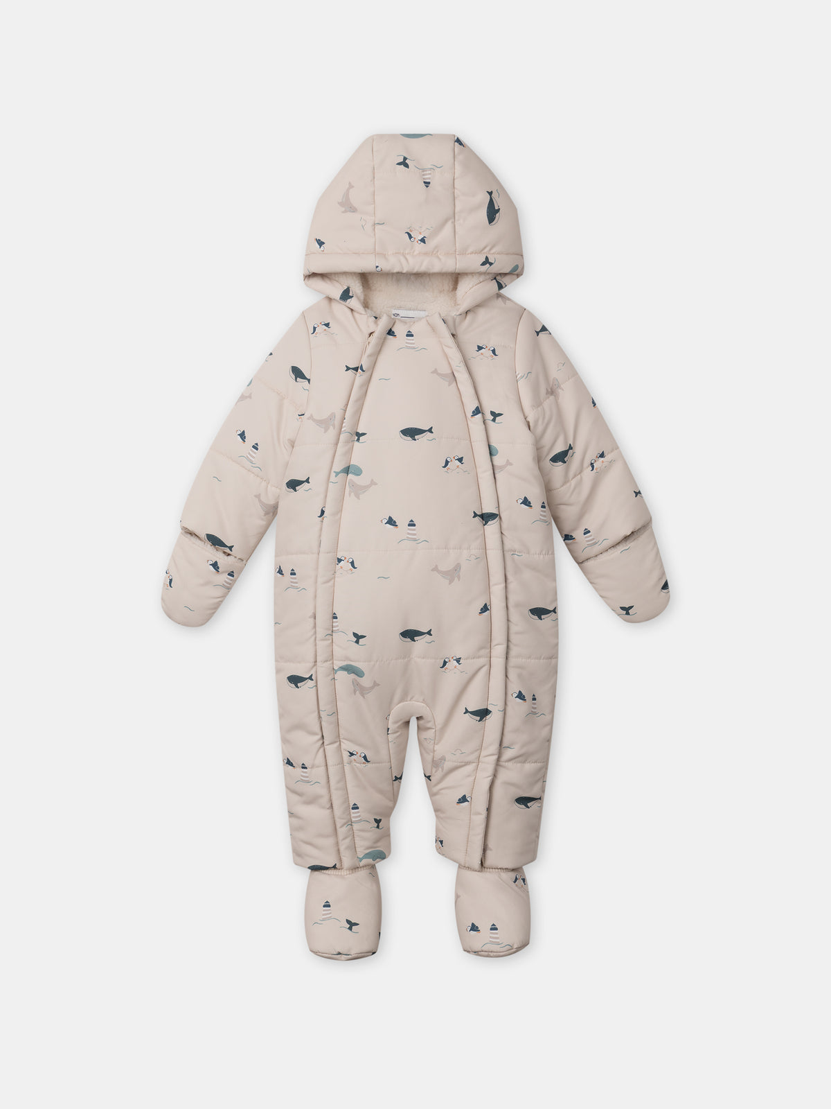Pilota beige con stampa di animali Bambino