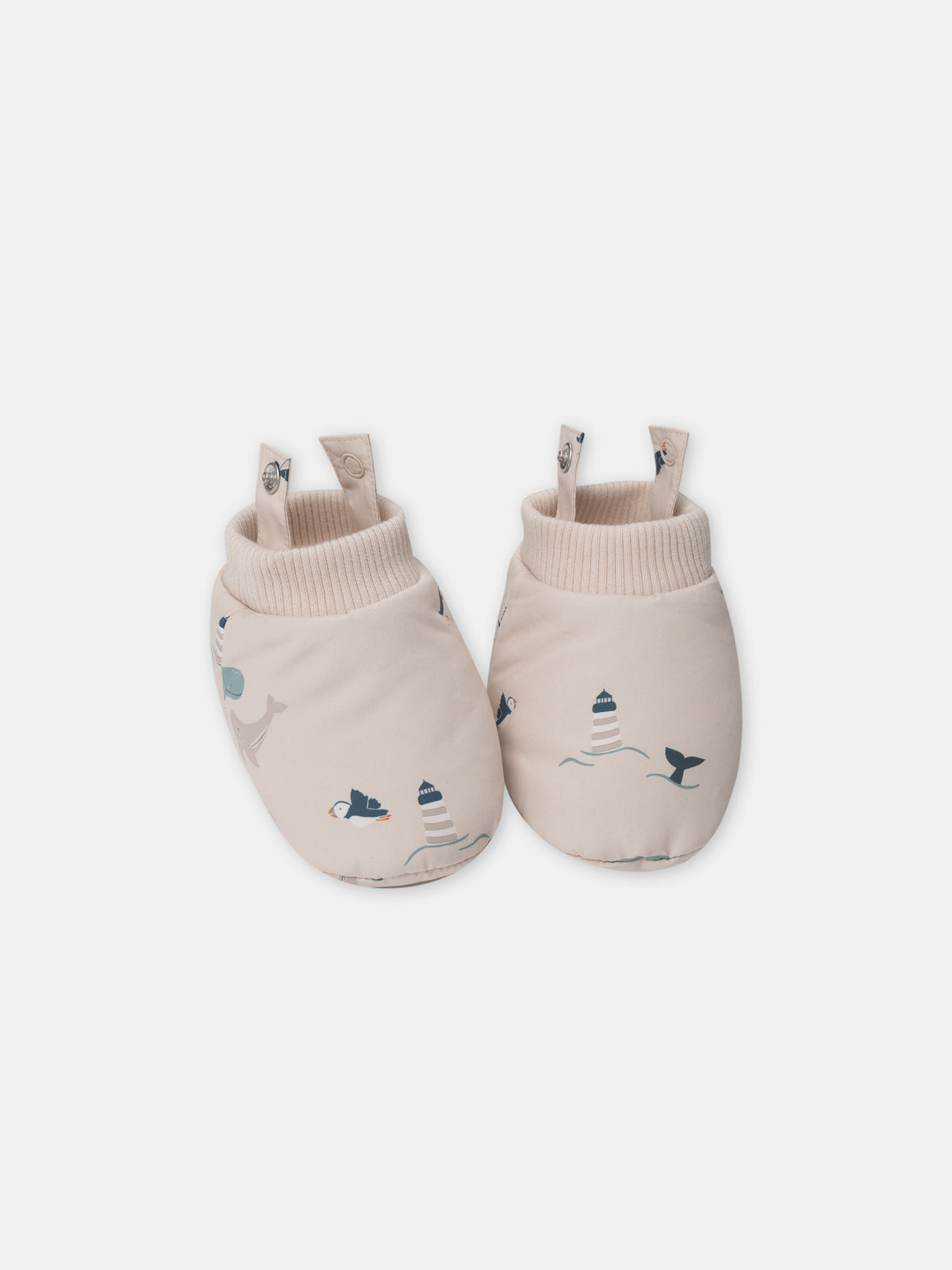 Pilota beige con stampa di animali Bambino