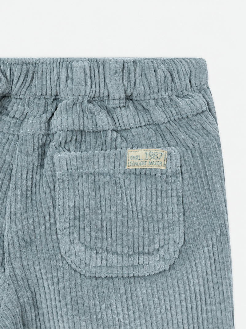 Pantaloni in velours verde per ragazze