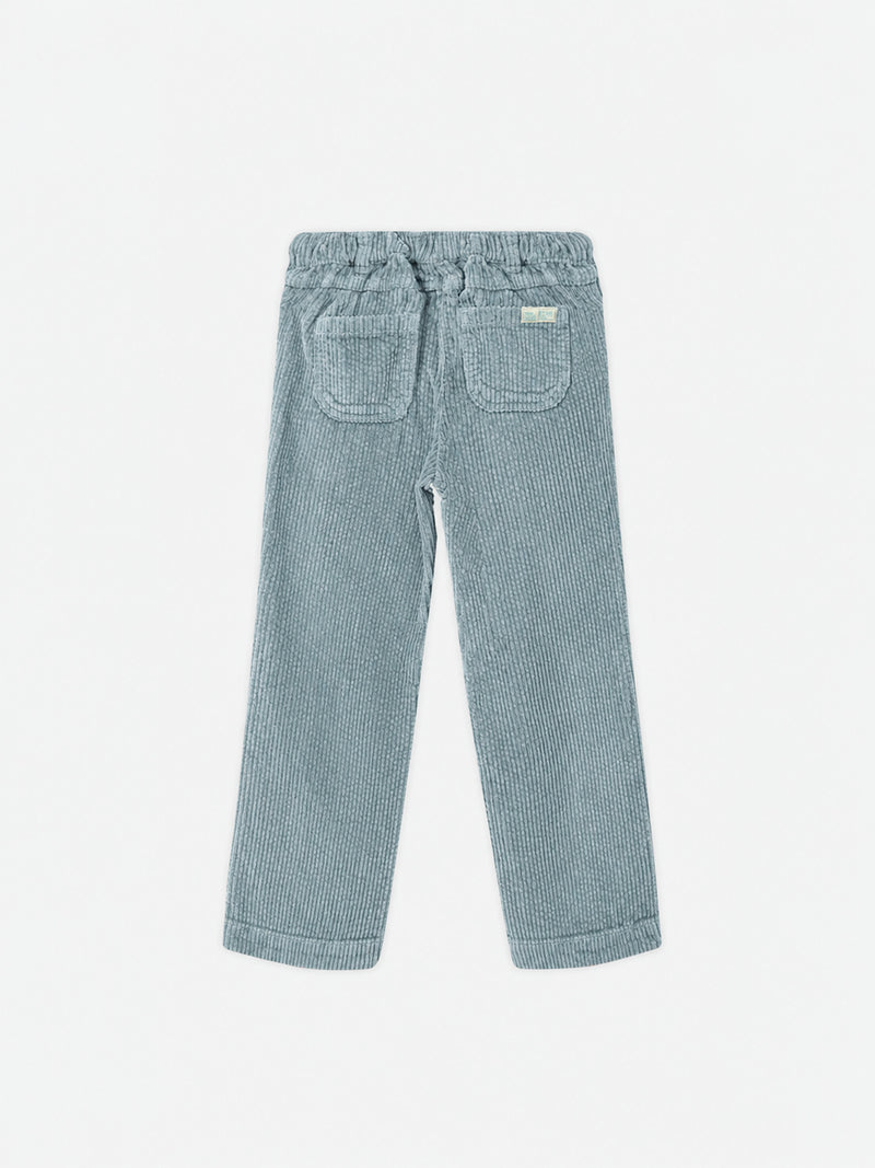 Pantaloni in velours verde per ragazze