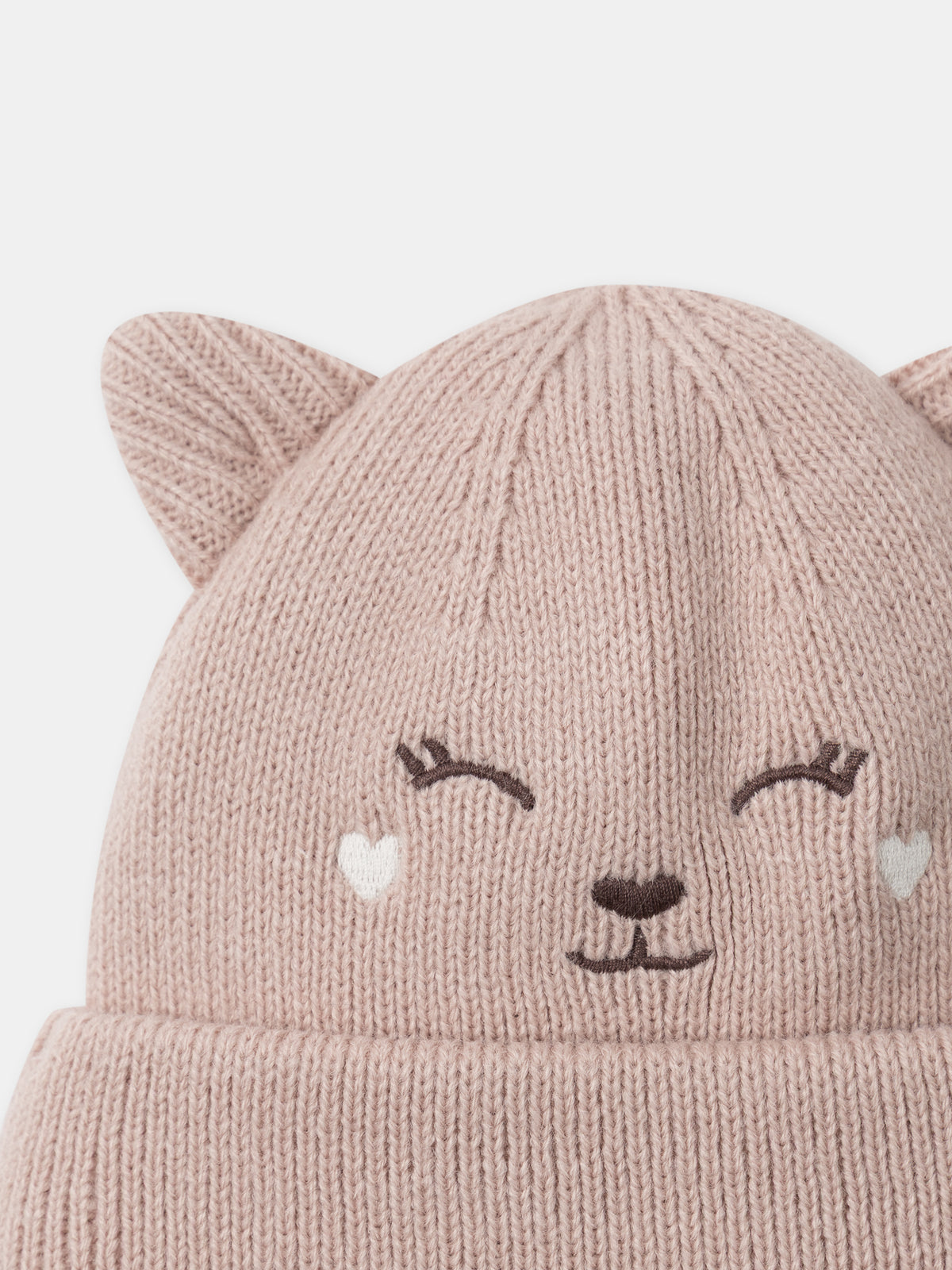 Cappello Rosa Faccia di Cerbiatto Bebé Ragazza