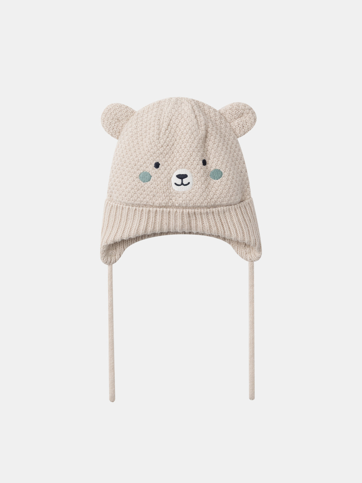 Cappello beige testa di orso Bambino