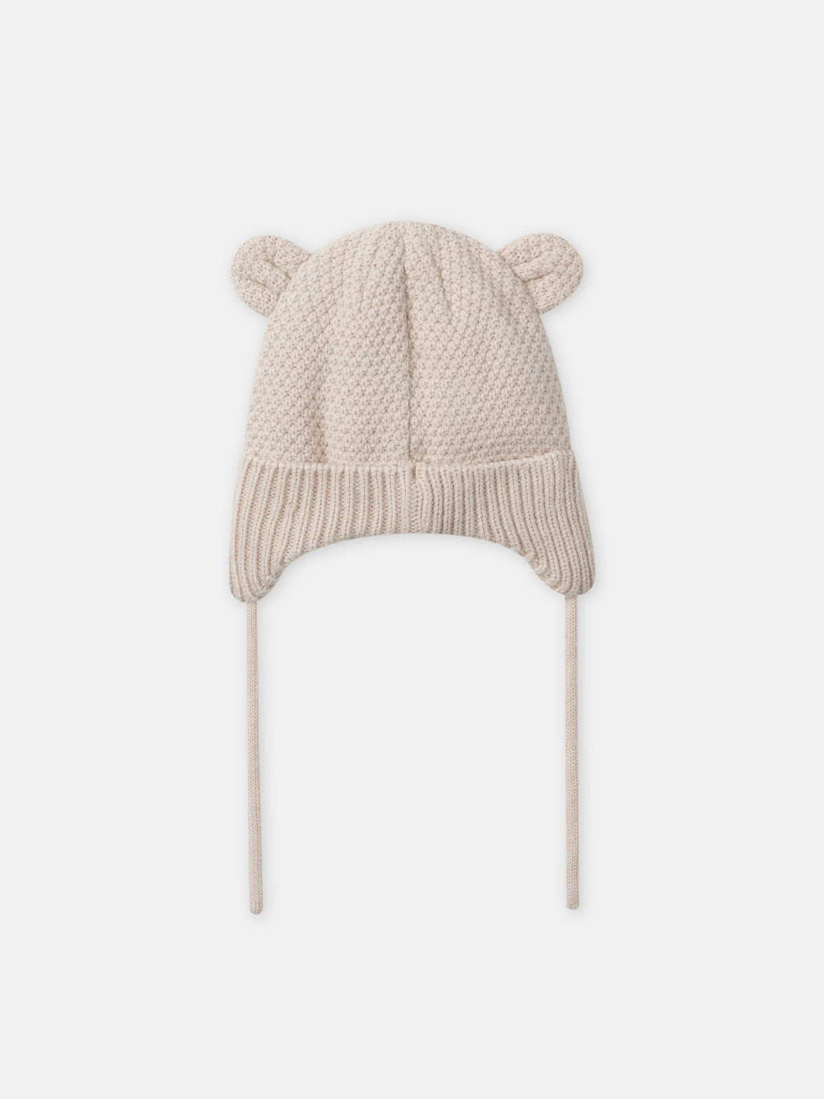 Cappello beige testa di orso Bambino