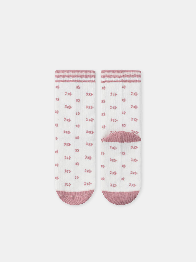 Pacco da 5 calzini rosa pinguini Ragazza