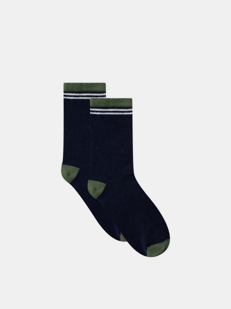 Lot de 5 paires de chaussettes à rayures ou unies Garçon