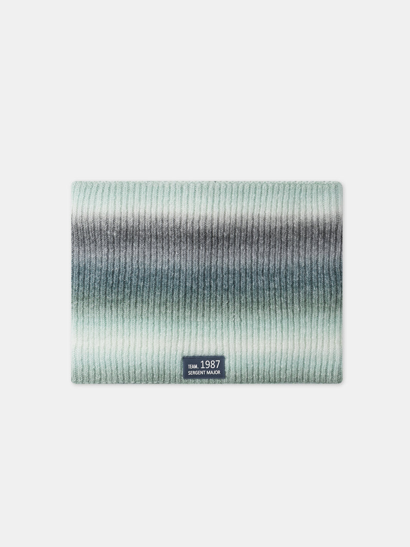 Snood verde degradato tie and dye per bambini